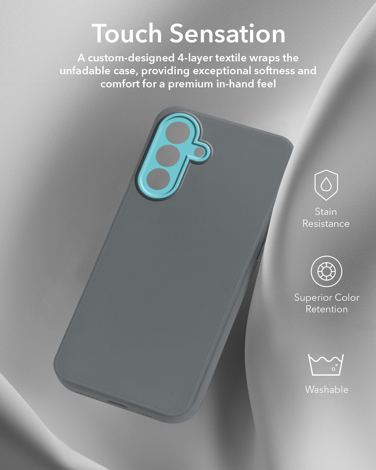 For Samsung Galaxy A26 5G Back Cover Case Matte Silicone (Dual Colour |Full Camera Protection | Sleek and Professional)