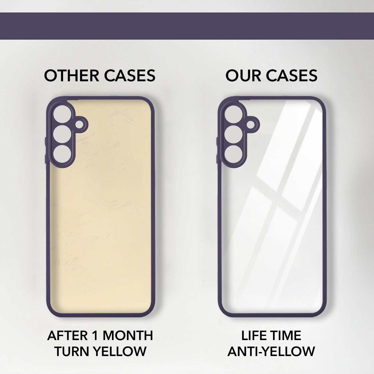 For Samsung Galaxy M15 5G Back Cover Case Ultra-Hybrid  (Lifetime Anti Yellow | Anti Scratch | Crystal Clear Shockproof)