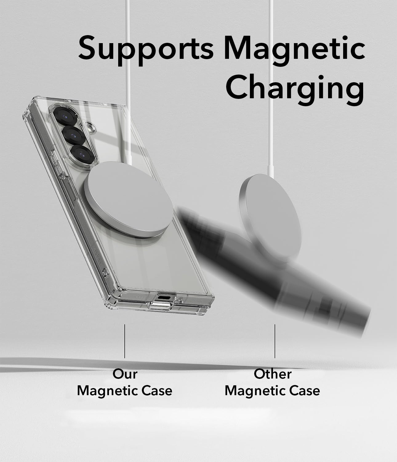 For Samsung Galaxy Z Fold 8 Ultra Back Cover Case Crystal Clear Lifetime Anti-Yellow (Magnetic Charging Support | Sleek Crystal Clear)