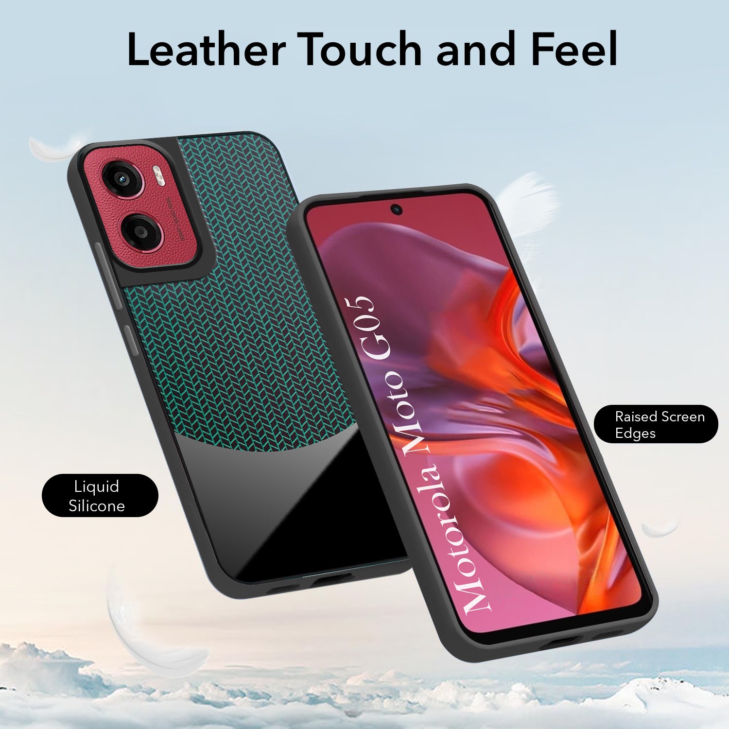 For Motorola Moto G05 Silicone Finish Back Cover Case (Premium Minimalist Professional Feel | Camera Protection Bump)