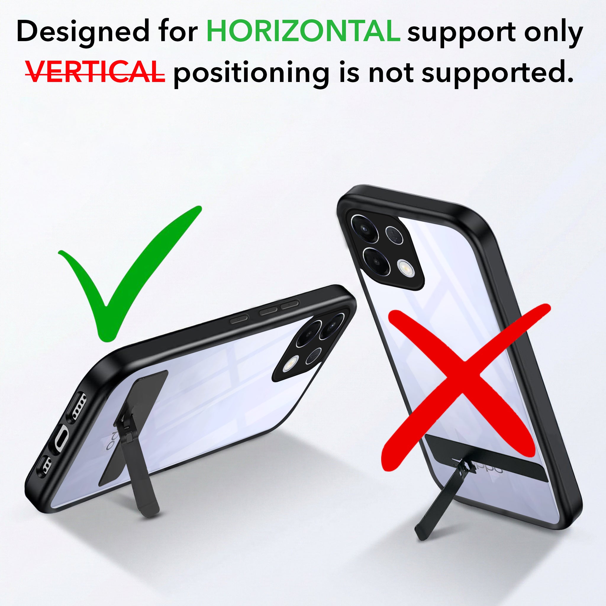 For Oppo K13 Back Cover Case (Built-in Stand | Lifetime Anti Yellow | Kickstand Shockproof | Camera Protection | MagSafe Compatible)