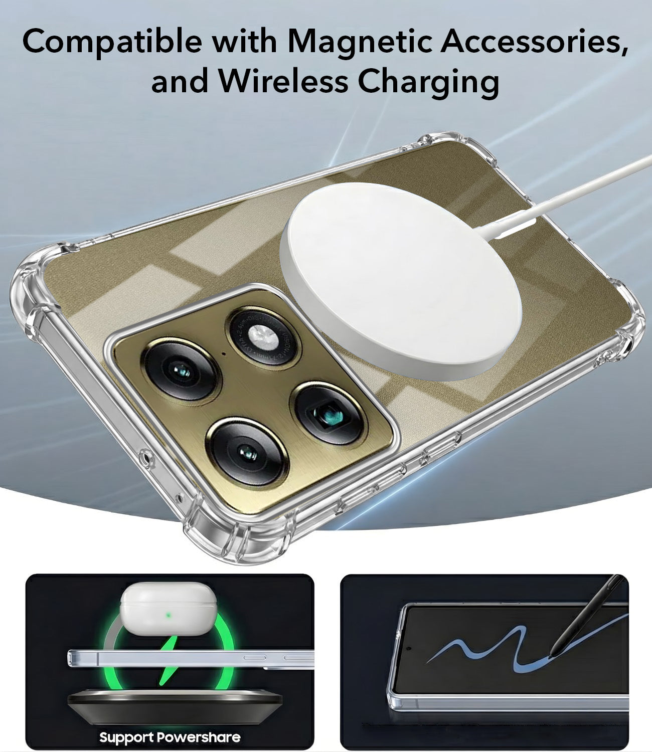 For Motorola Moto Signature 5G Back Cover Shockproof Crystal-Clear (Magsafe Wireless Support | Drop & Camera Protection | Hard Polycarbonate)