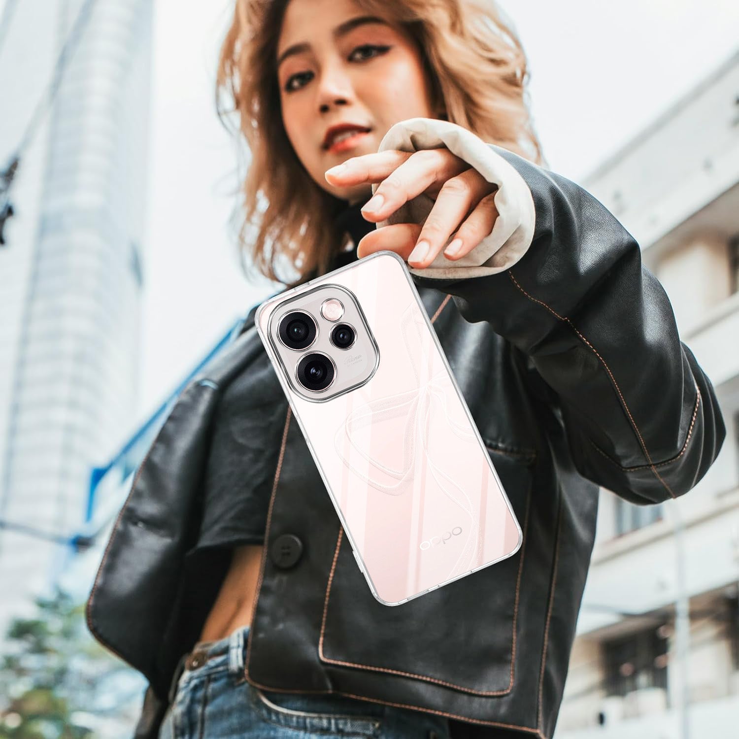 For Oppo Reno15 Pro Mini 5G | Oppo Reno 15 Pro Mini 5G Back Cover Case Silicone (Clear Shockproof Case with Camera Protection | Soft and Flexible | Transparent)