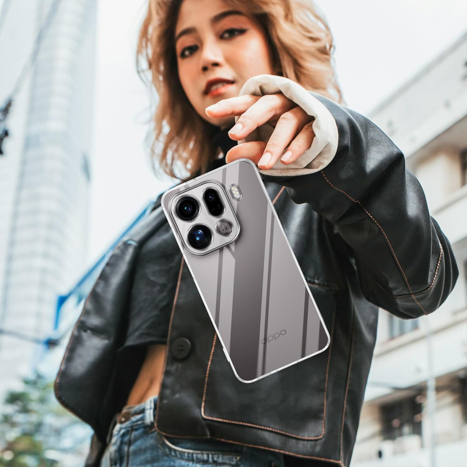 For Oppo Find X9 Pro Back Cover Case Silicone (Clear Shockproof Case with Camera Protection | Soft and Flexible | Transparent)