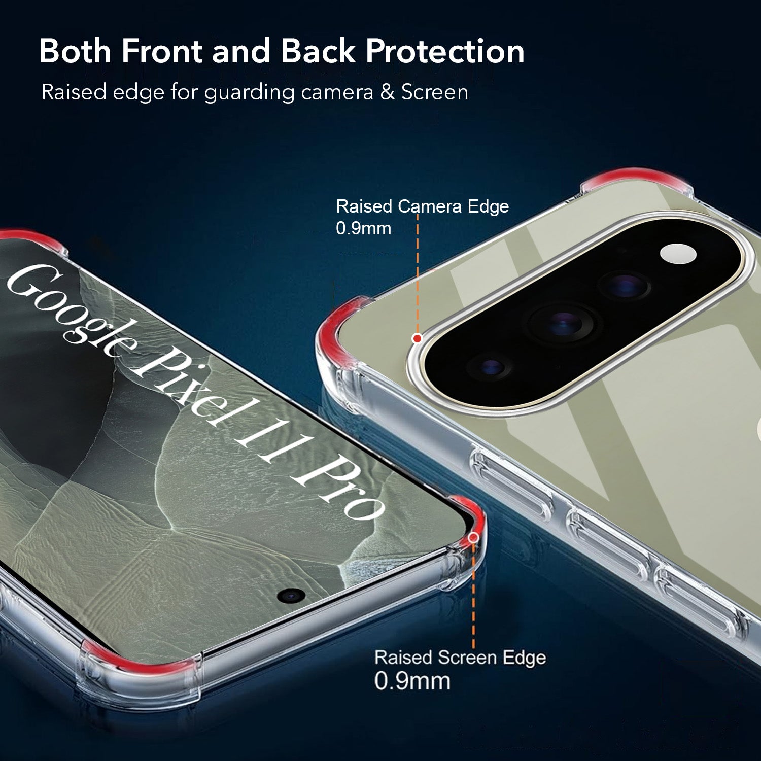 For Google Pixel 11 Pro Back Cover Shockproof Crystal-Clear (Drop & Camera Protection | Hard Polycarbonate) (Copy) (Copy)