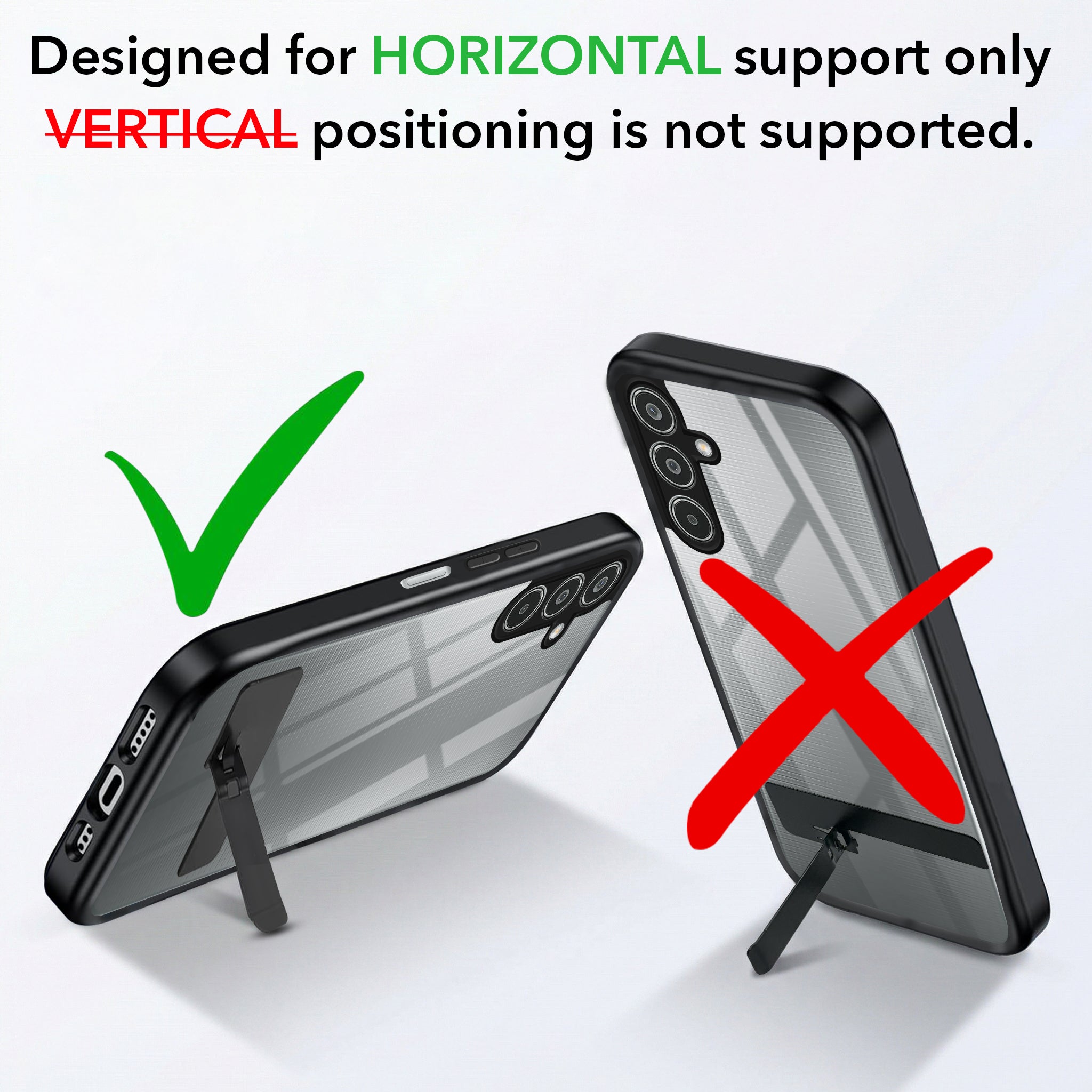 For Samsung Galaxy M35 5G Back Cover Case (Built-in Stand | Lifetime Anti Yellow | Kickstand Shockproof | Camera Protection | MagSafe Compatible)