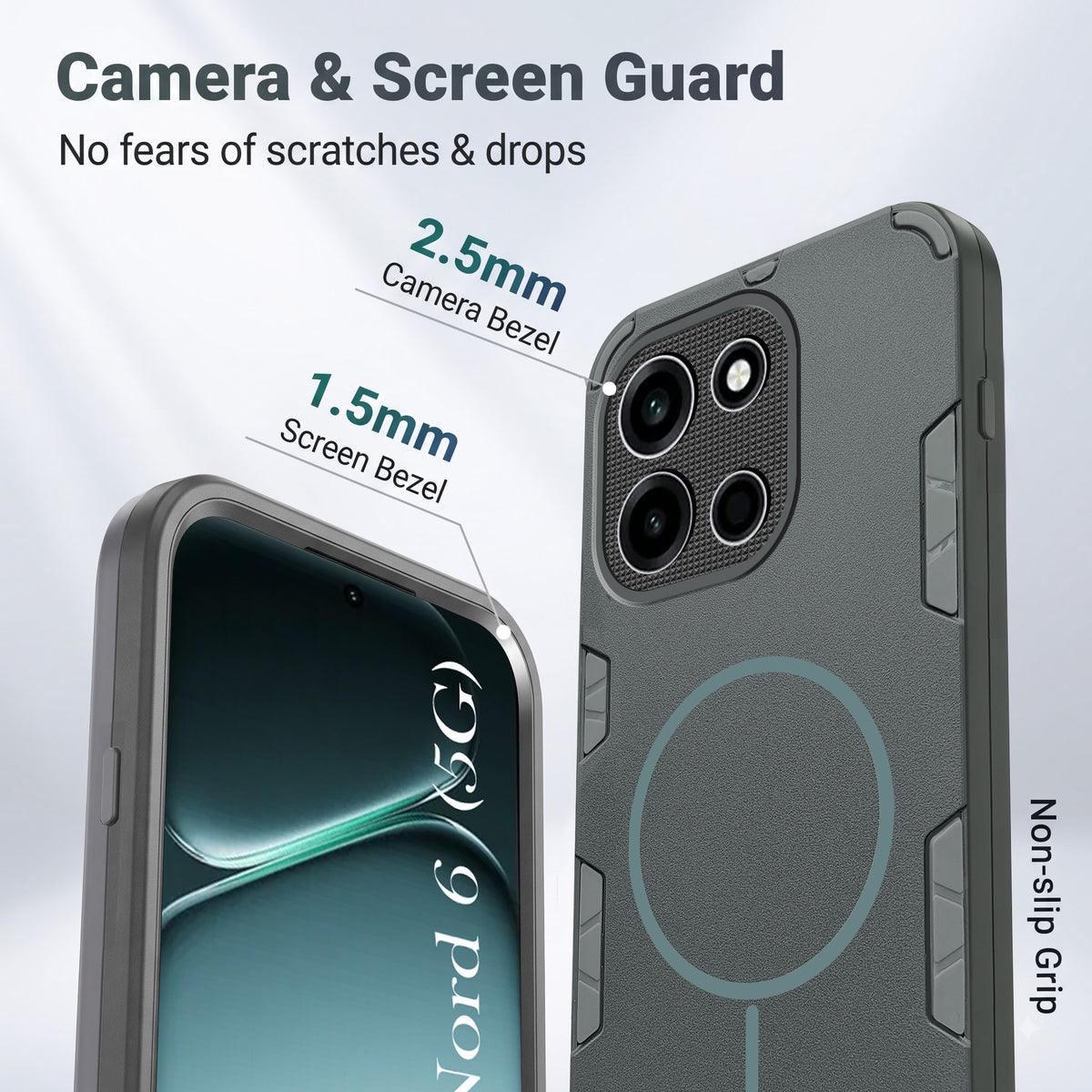 For OnePlus Nord 6 Back Cover Case (Slim Hybrid Armor | Shockproof Camera Protection | Rugged Dual Layer)