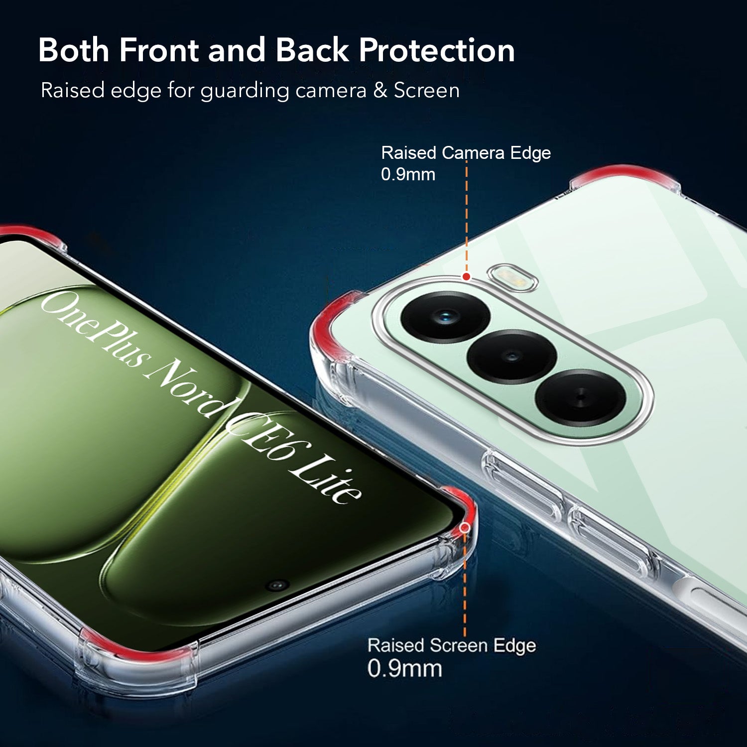 For OnePlus Nord CE 6 Lite Back Cover Shockproof Crystal-Clear (Drop & Camera Protection | Hard Polycarbonate)