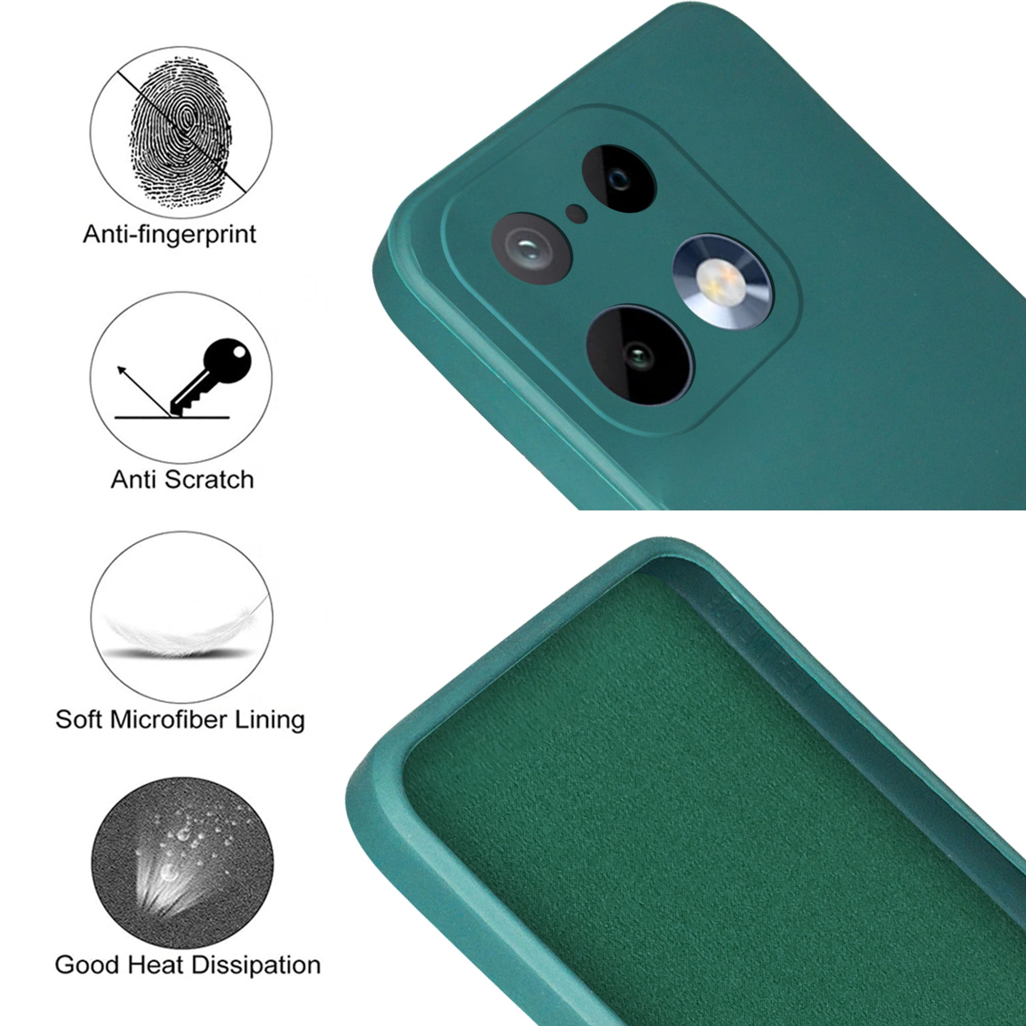 For Realme 16 Pro Back Cover Case (Matte Finish Silicone with Inside Fiber cloth)