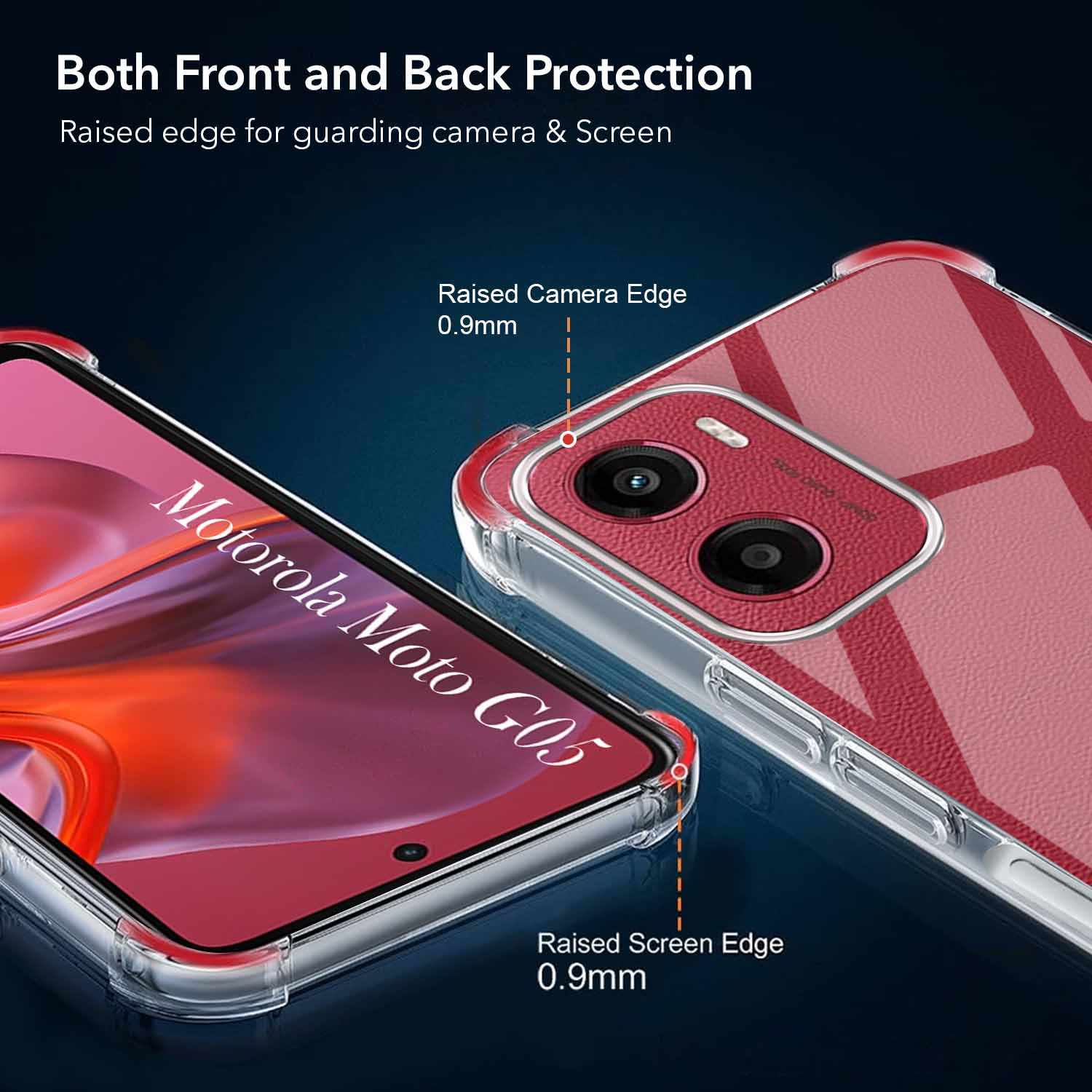 For Motorola Moto G05 Back Cover Shockproof Crystal-Clear ( Drop & Camera Protection | Hard Polycarbonate)