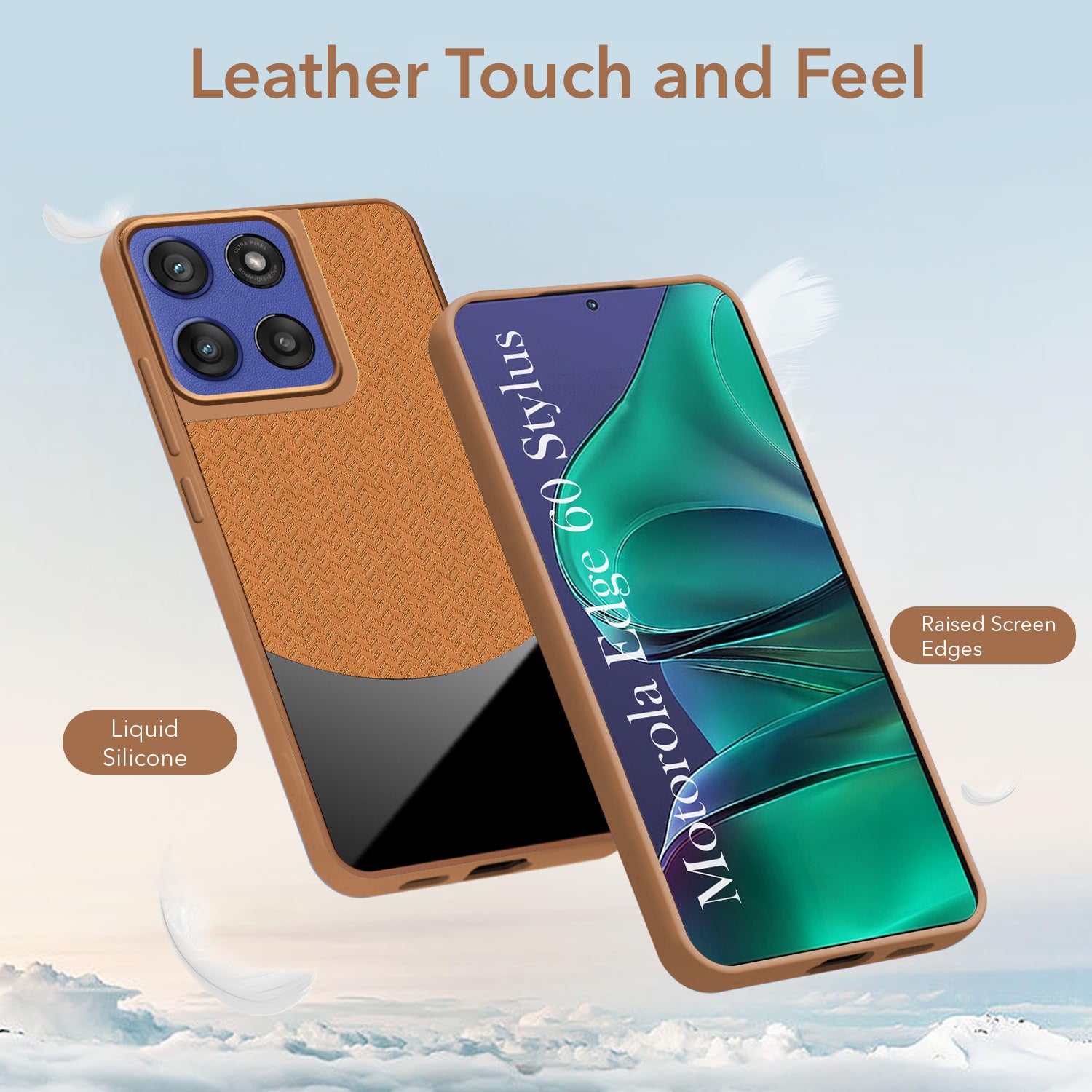For Motorola Moto Edge 60 Stylus Silicone Finish Back Cover Case (Premium Minimalist Professional Feel | Camera Protection Bump)