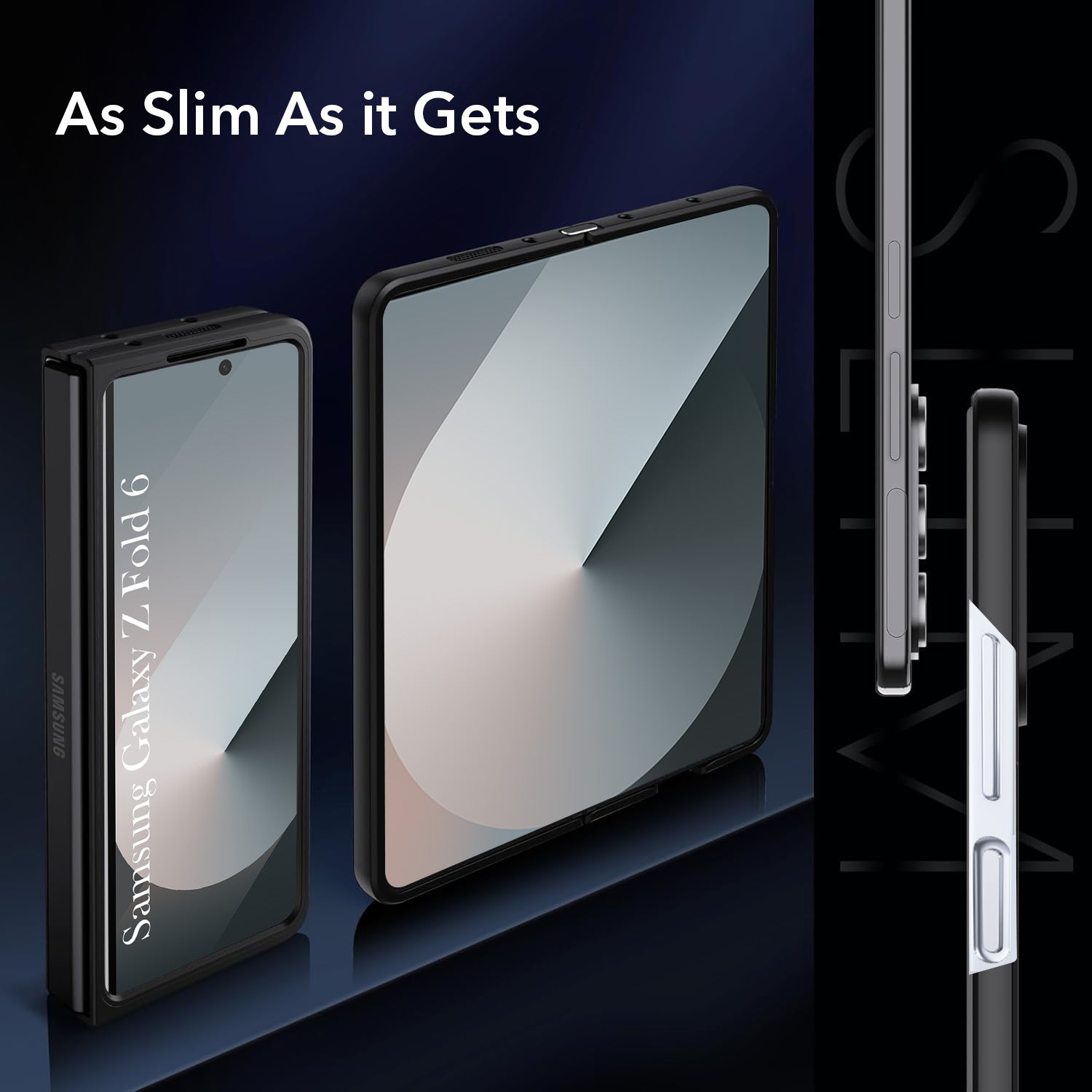 For Samsung Galaxy Z Fold 6 5G Back Case Cover (MagSafe Wireless Charging Compatible | Hexa Leather Finish | Inside Microfiber Cloth)