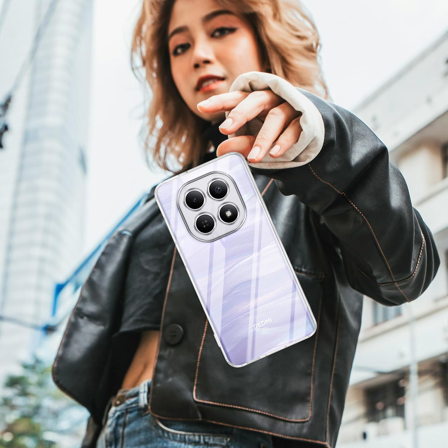 For Redmi note 15 | Redmi note 15 SE (5G) Back Cover Case Silicone (Clear Shockproof Case with Camera Protection | Soft and Flexible | Transparent)