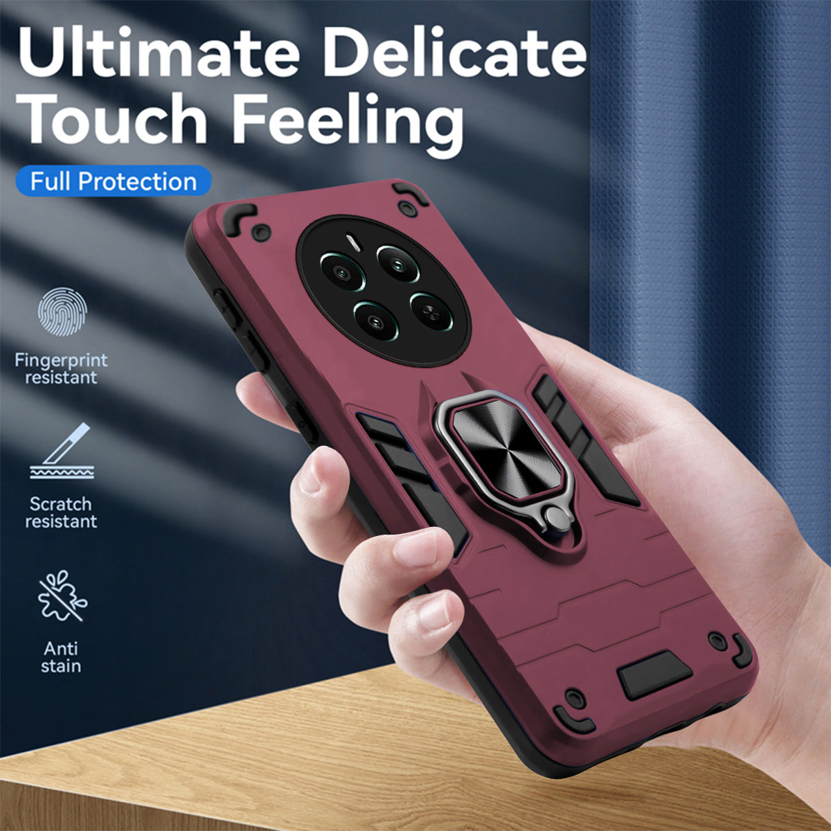 For Realme Narzo 70 Pro Back Cover Case (Shockproof Polycarbonate Dual Layer Hybrid Armor)