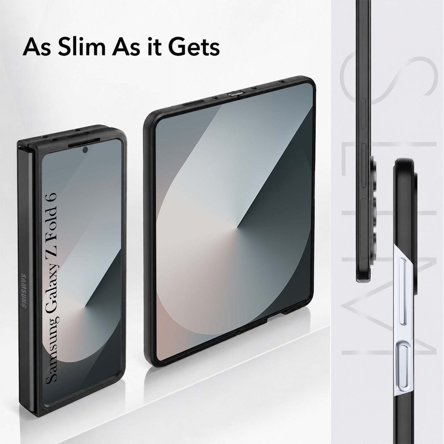 For Samsung Galaxy Z Fold 6 5G Back Flip Case Cover (Craft Printed Design | Hybrid Texture | Inside Microfiber Cloth)