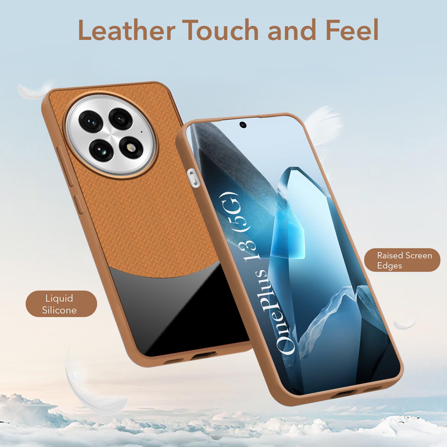 For OnePlus 13 Silicone Finish Back Cover Case (Premium Minimalist Professional Feel | Camera Protection Bump)