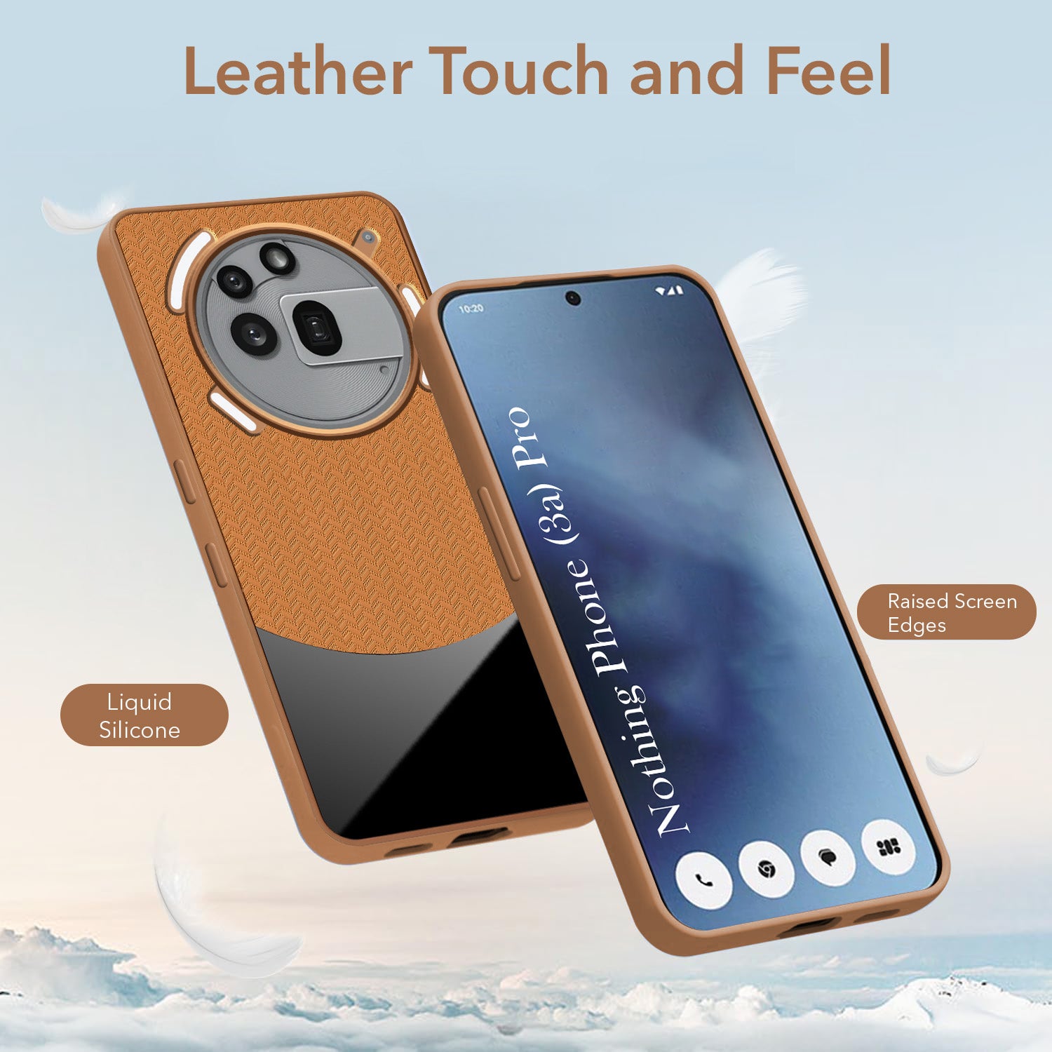 For Nothing Phone 3A Pro 5G Silicone Finish Back Cover Case (Premium Minimalist Professional Feel | Camera Protection Bump)