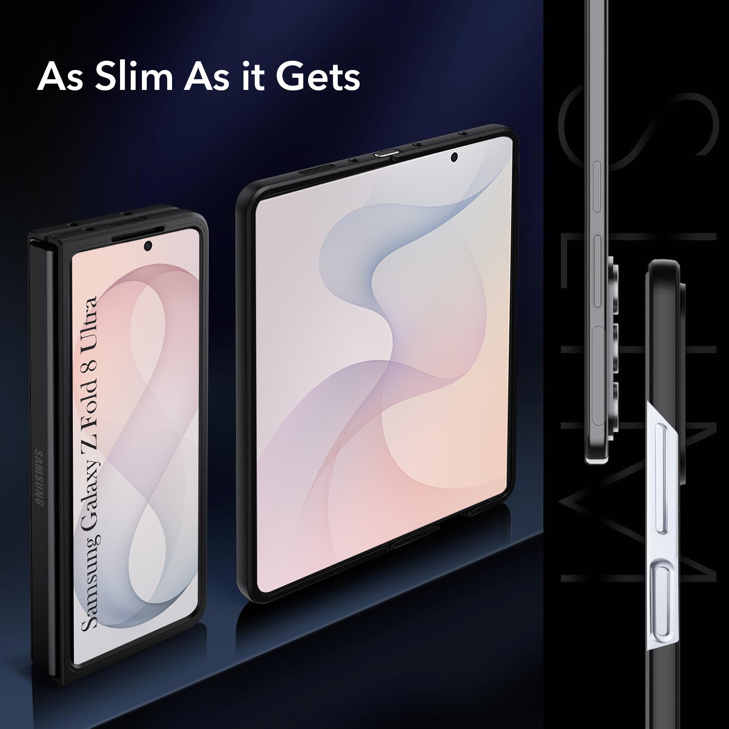 For Samsung Galaxy Z Fold 8 Ultra Back Cover Case Leather Finish (MagSafe Wireless Charging Compatible | Inside Microfiber Cloth)
