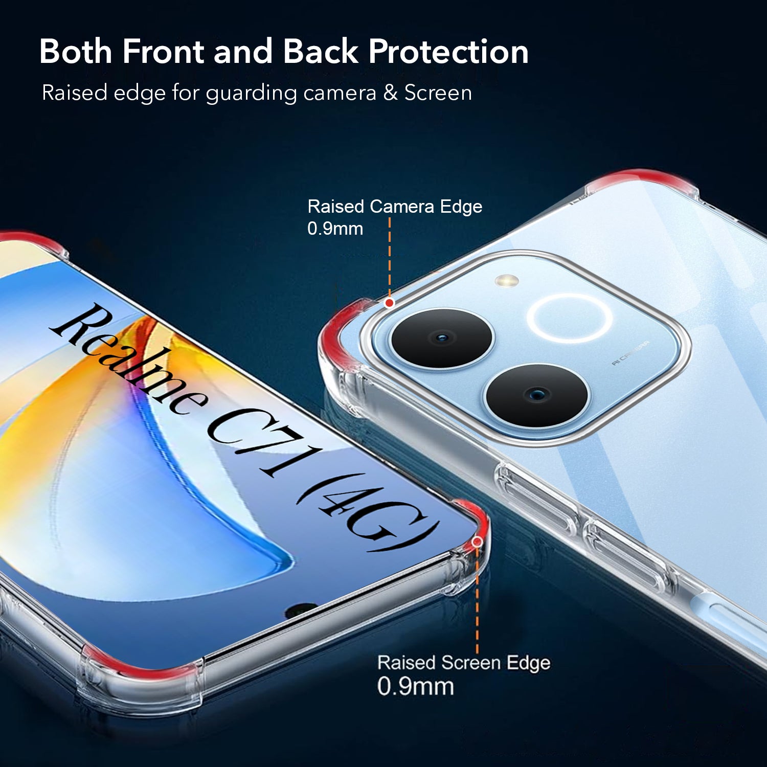 For Realme C71 Back Cover Shockproof Crystal-Clear (Drop & Camera Protection | Hard Polycarbonate)