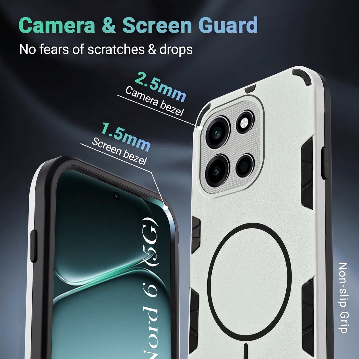 For OnePlus Nord 6 Back Cover Case (Slim Hybrid Armor | Shockproof Camera Protection | Rugged Dual Layer)