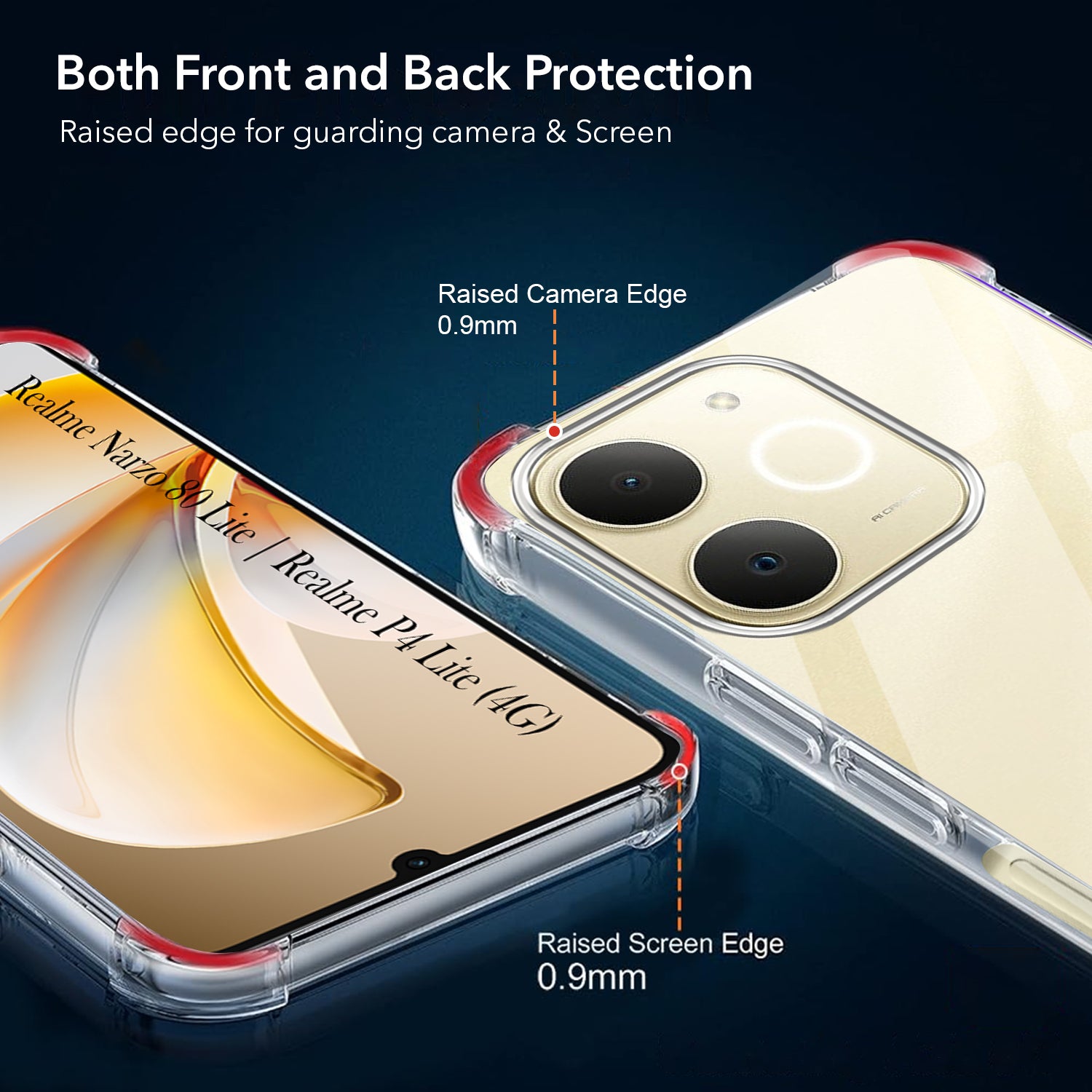 For Realme P4 Lite | Realme Narzo 80 Lite 4G Back Cover Shockproof Crystal-Clear (Drop & Camera Protection | Hard Polycarbonate)