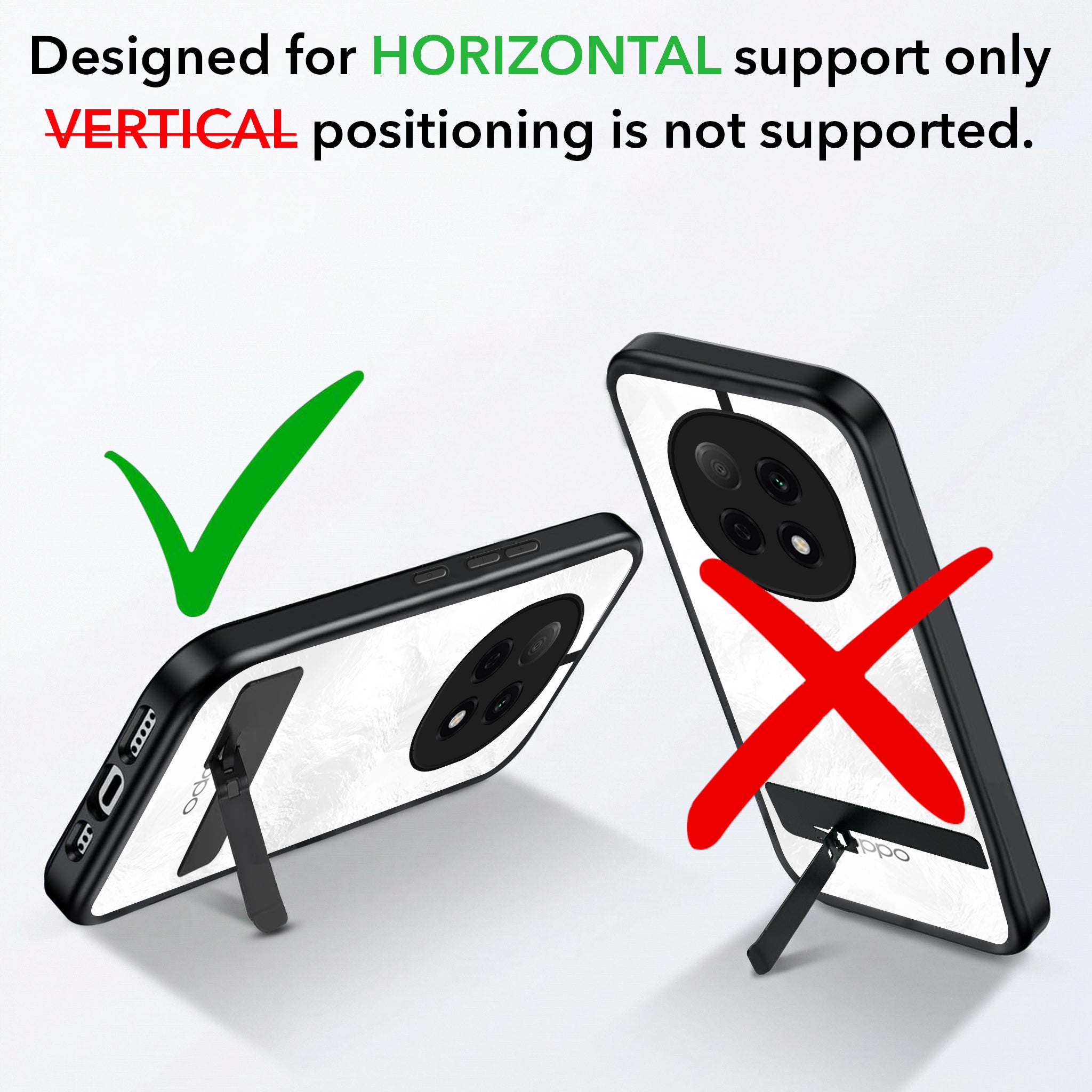 For Oppo F29 Pro Back Cover Case (Built-in Stand | Lifetime Anti Yellow | Kickstand Shockproof | Camera Protection | MagSafe Compatible)
