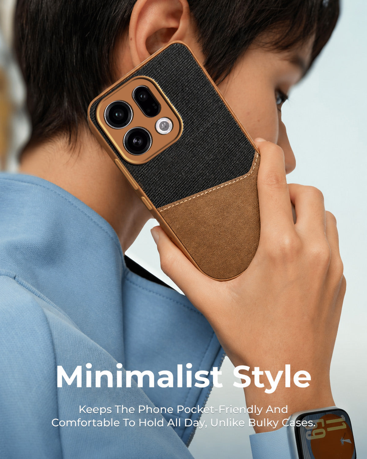 For Oppo Find X9 | Oppo Find X9s Back Cover Case (Dual PU Leather Stitch | Professional Minimalist | Soft and Flexible)