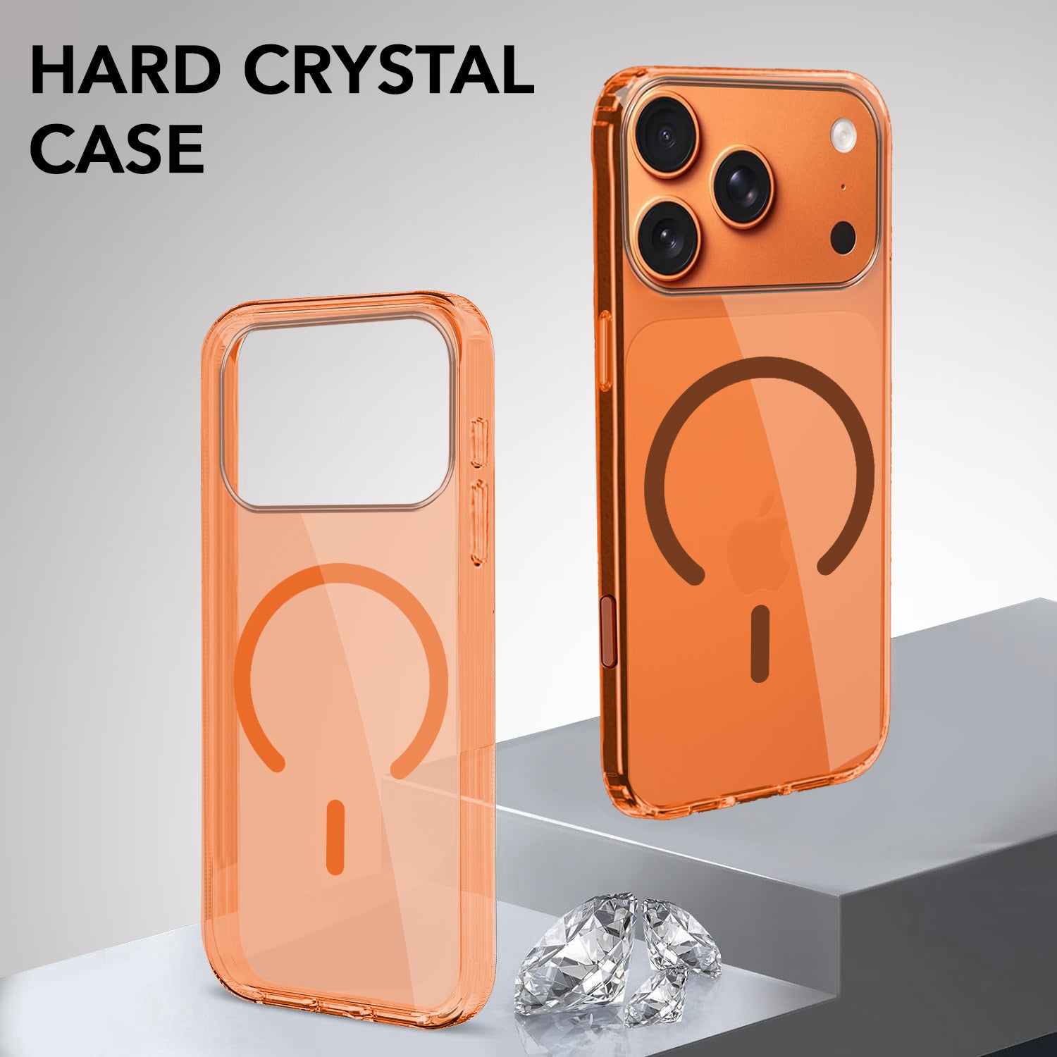 For Apple iPhone 17 Pro Max Lifetime Anti-Yellow MagSafe Compatible Clear (Sleek Hard Crystal | Camera Protection and Shockproof)