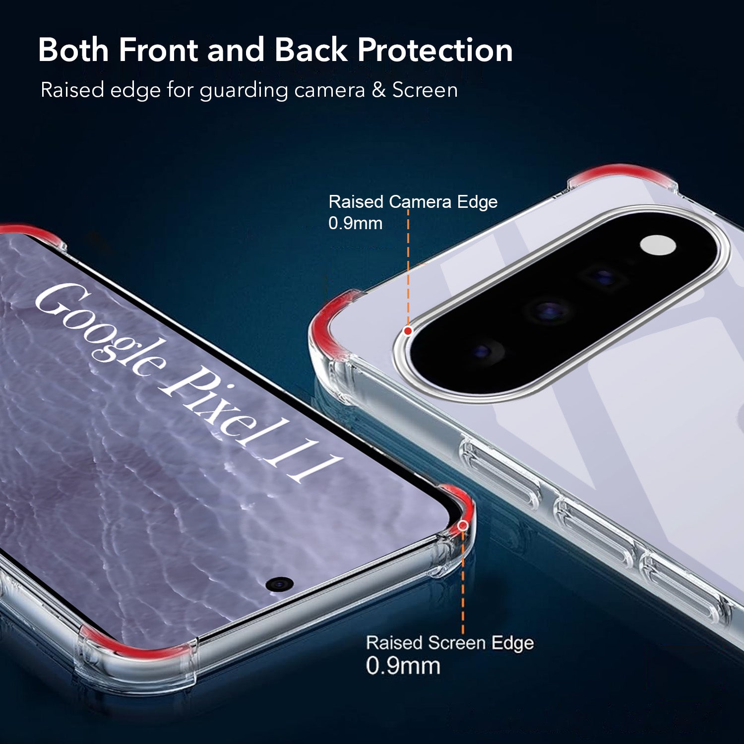 For Google Pixel 11 Back Cover Shockproof Crystal-Clear (Drop & Camera Protection | Hard Polycarbonate)