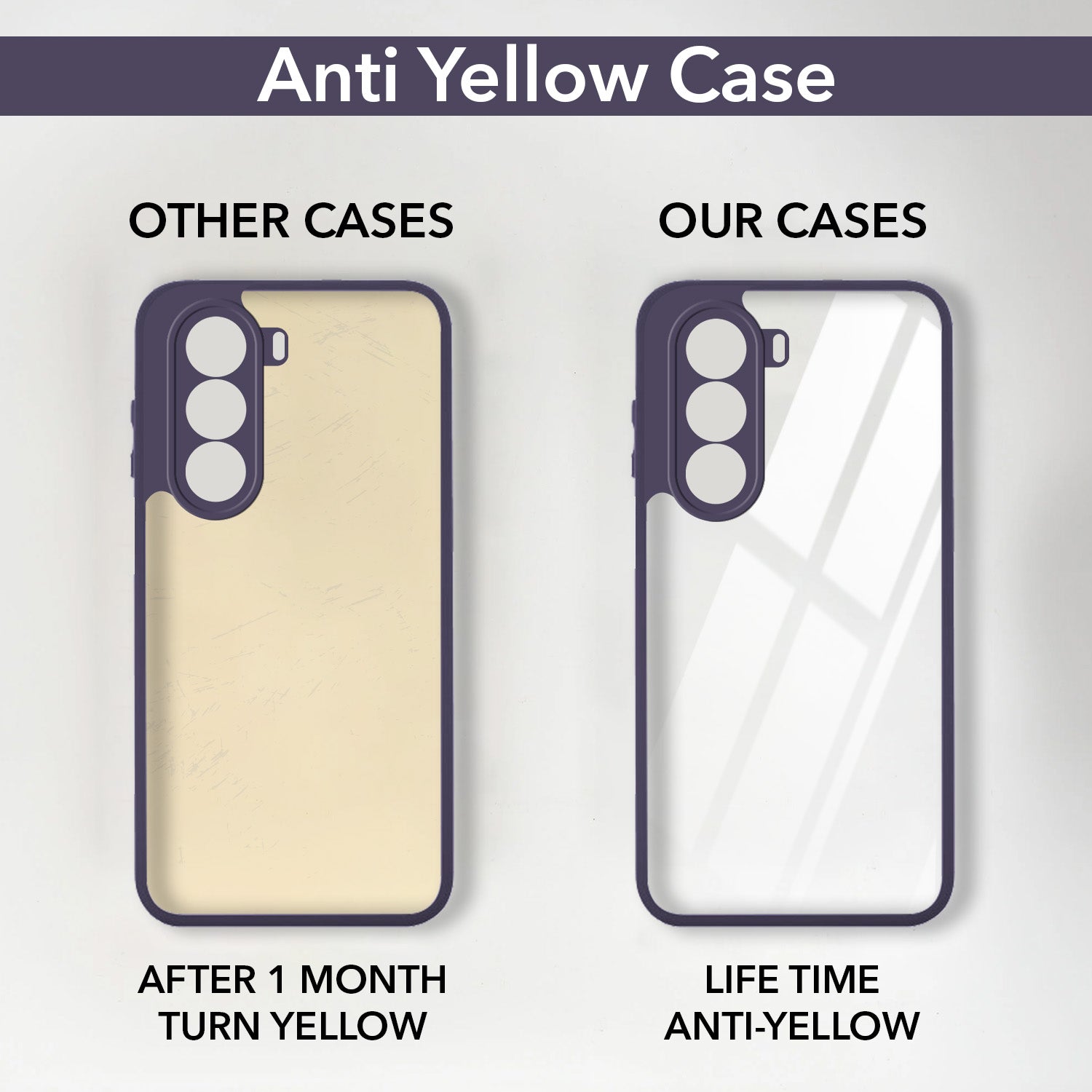 For Realme P4x Lite Back Cover Case Ultra-Hybrid (Lifetime Anti Yellow | Anti Scratch | Crystal Clear Shockproof)