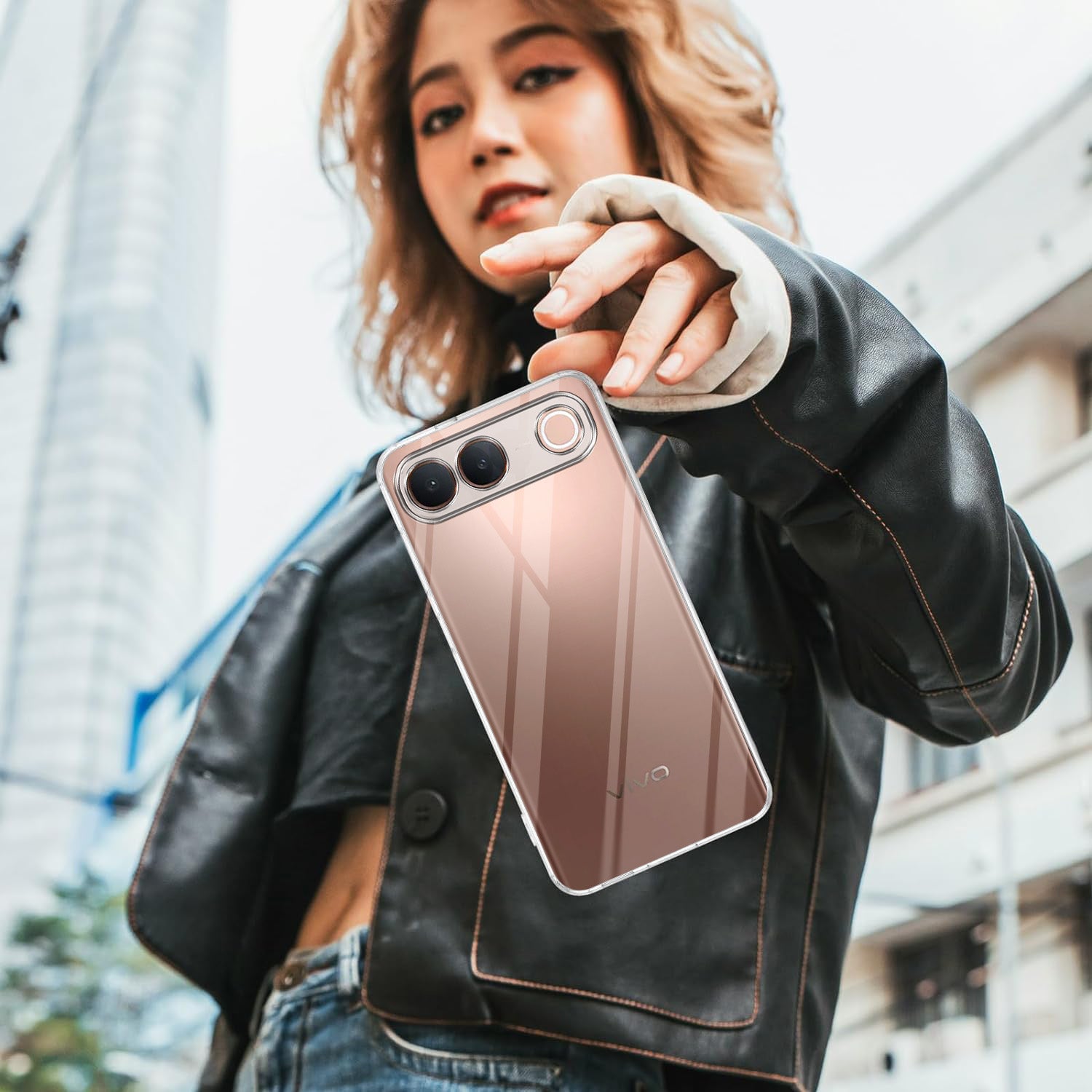 For Vivo S2 5G Back Cover Case Silicone (Clear Shockproof Case with Camera Protection | Soft and Flexible | Transparent)