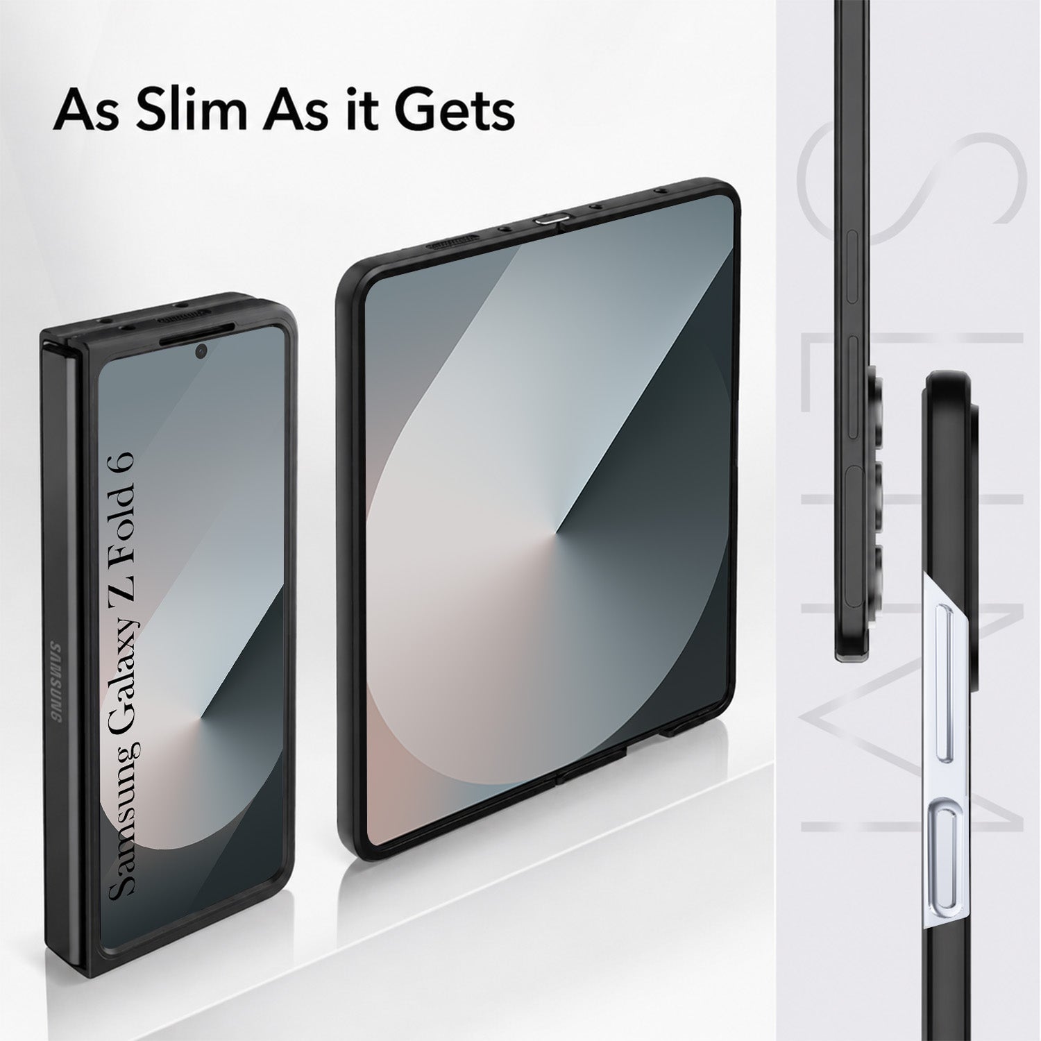 For Samsung Galaxy Z Fold 6 5G Back Flip Case Cover (Craft Printed Design | Hybrid Texture | Inside Microfiber Cloth)