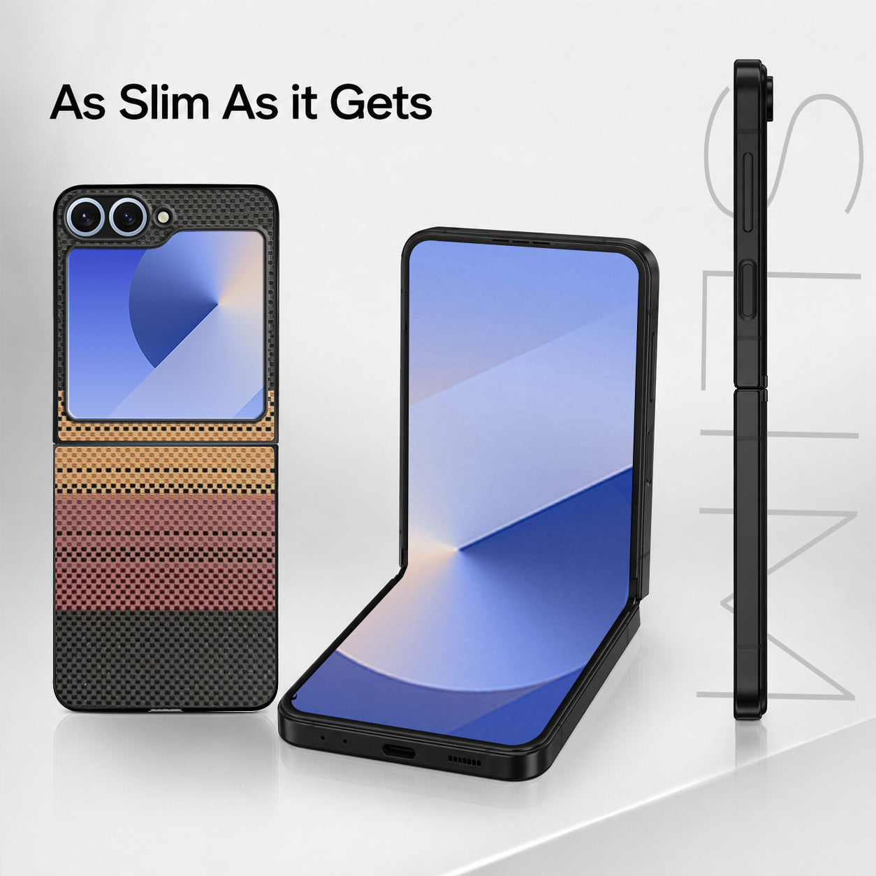 For Samsung Galaxy Z Flip 6 5G | Samsung Galaxy Z Flip 7 FE Back Flip Case Cover (Craft Printed Design | Hybrid Texture | Inside Microfiber Cloth)