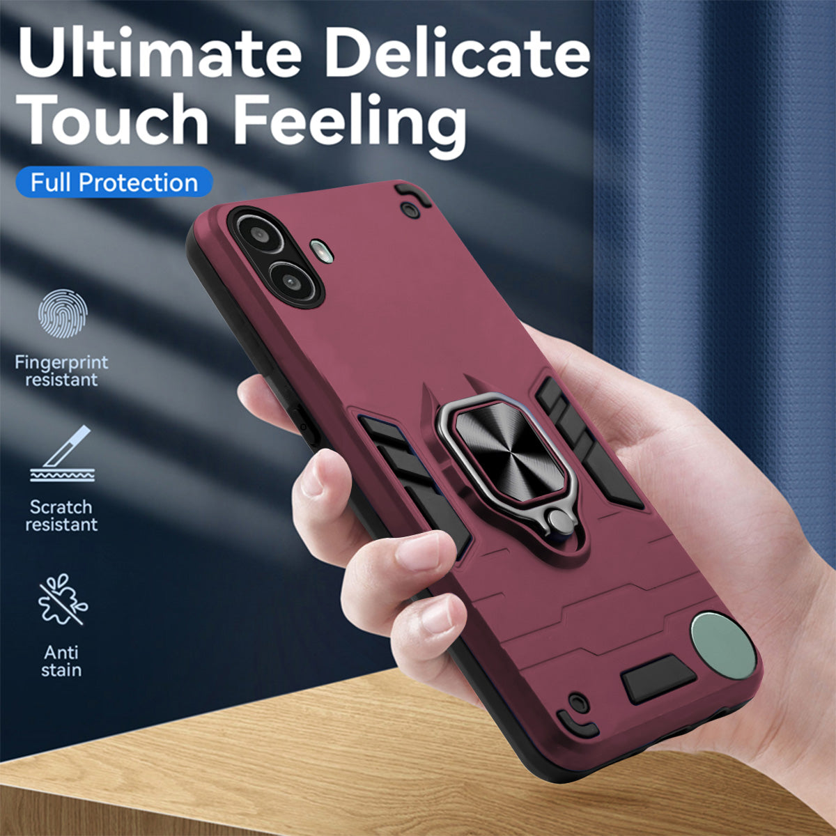 For Nothing CMF Phone 1 Back Cover Case (Shockproof Polycarbonate Dual Layer Hybrid Armor)