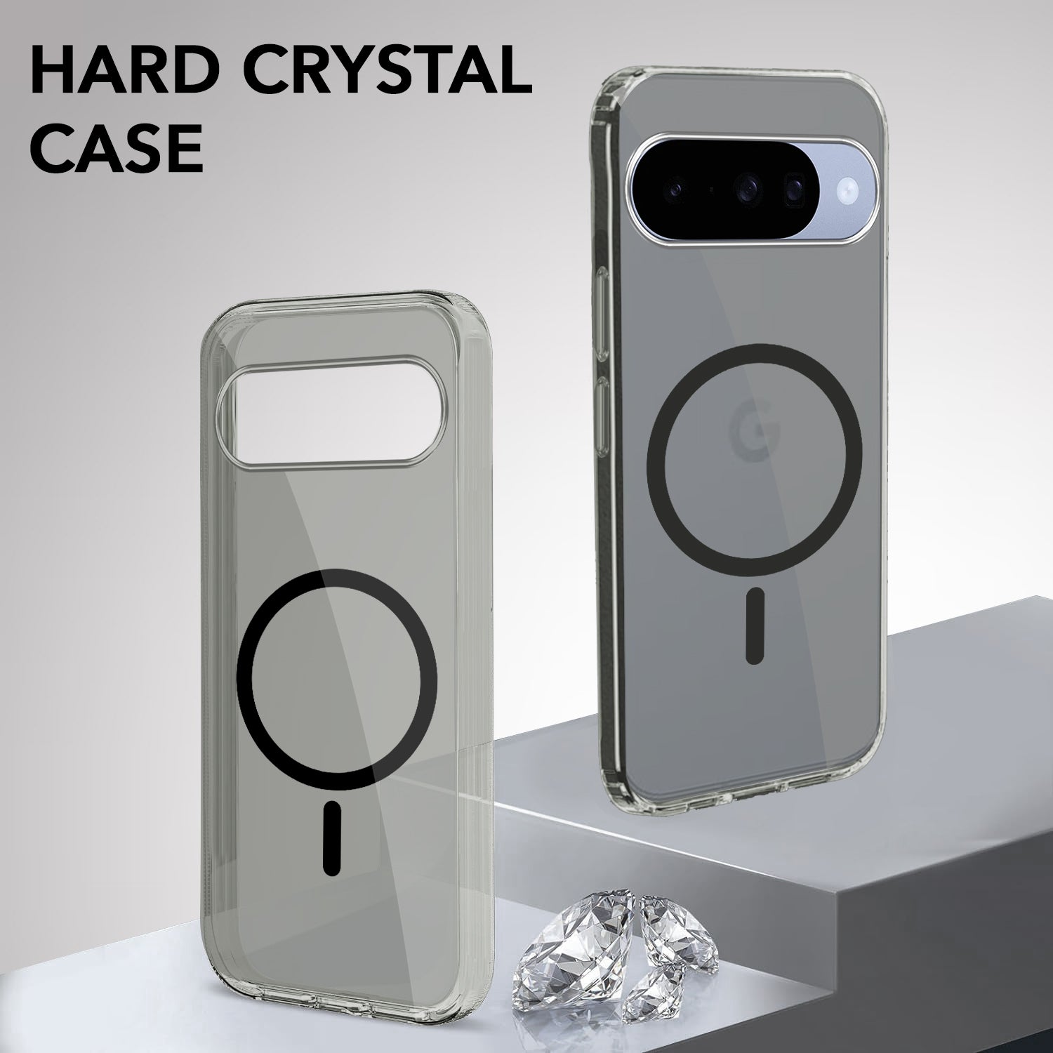 For Google Pixel 10 Back Cover Case Lifetime Anti-Yellow MagSafe Compatible Clear (Sleek Hard Crystal | Shockproof and Camera Protection)