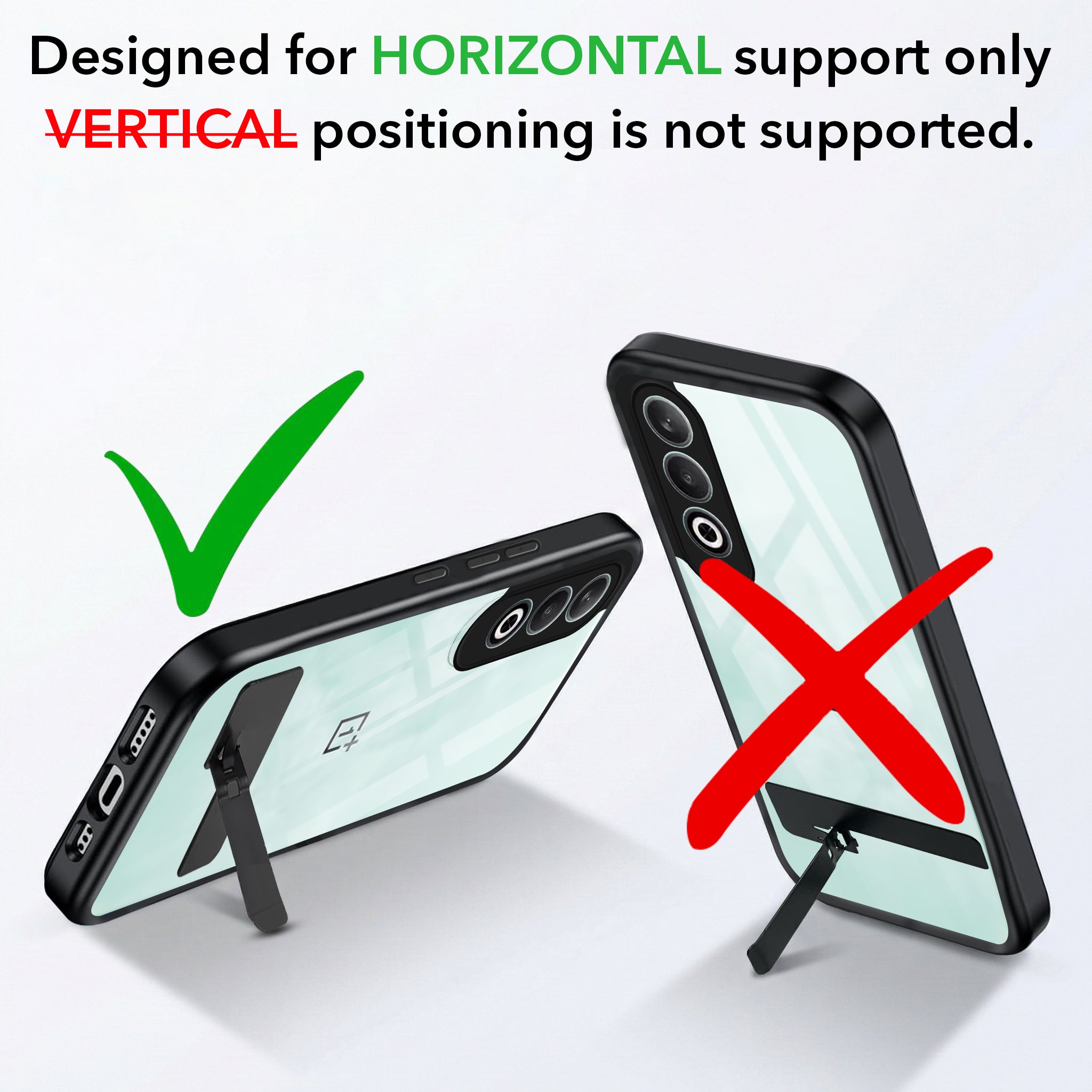 For Oneplus Nord CE 4 Back Cover Case (Built-in Stand | Lifetime Anti Yellow | Kickstand Shockproof | Camera Protection | MagSafe Compatible)