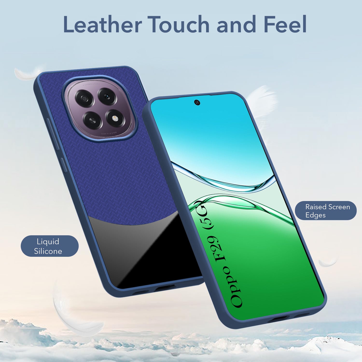 For Oppo F29 Silicone Finish Back Cover Case (Premium Minimalist Professional Feel | Camera Protection Bump)