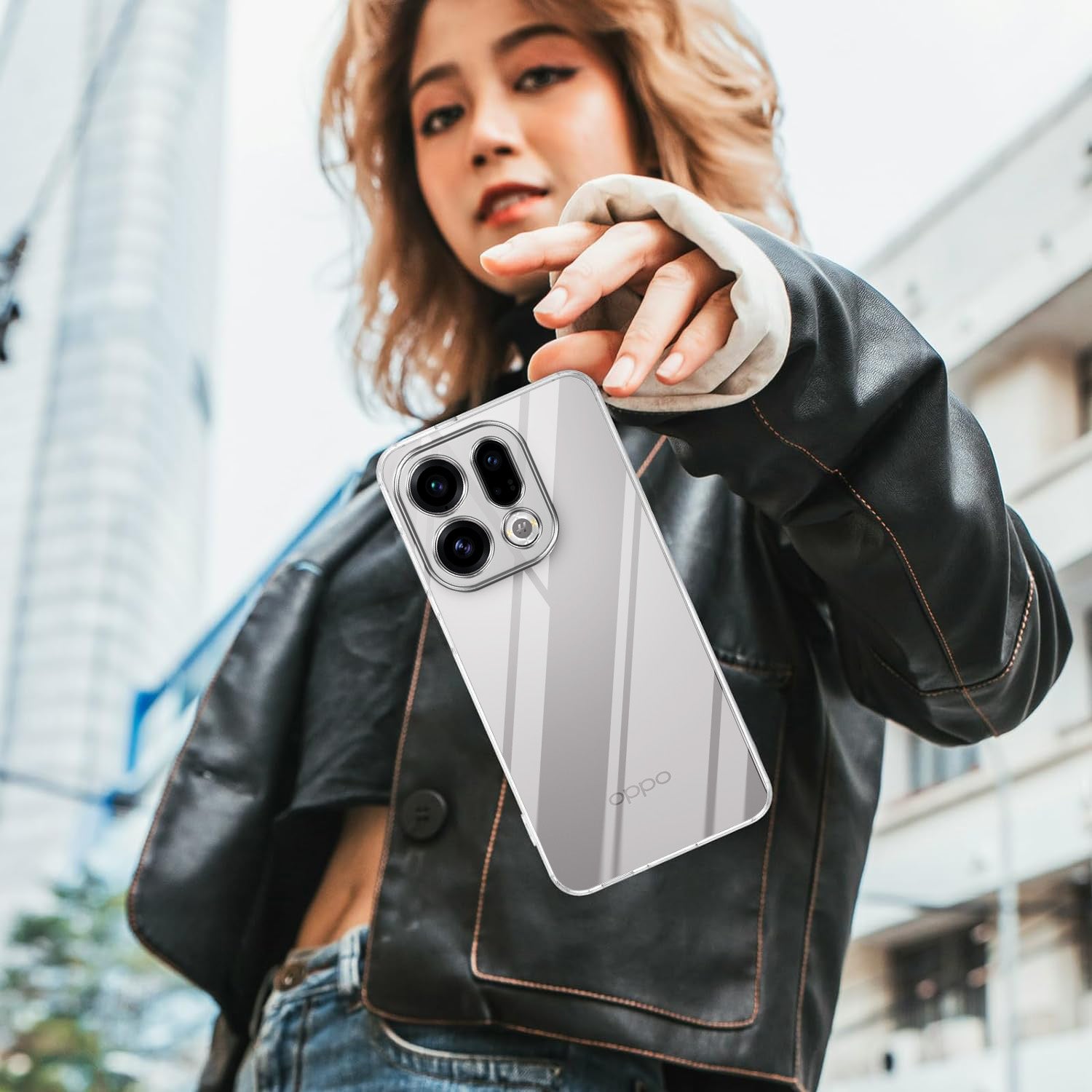 For Oppo Find X9 Back Cover Case Silicone (Clear Shockproof Case with Camera Protection | Soft and Flexible | Transparent)