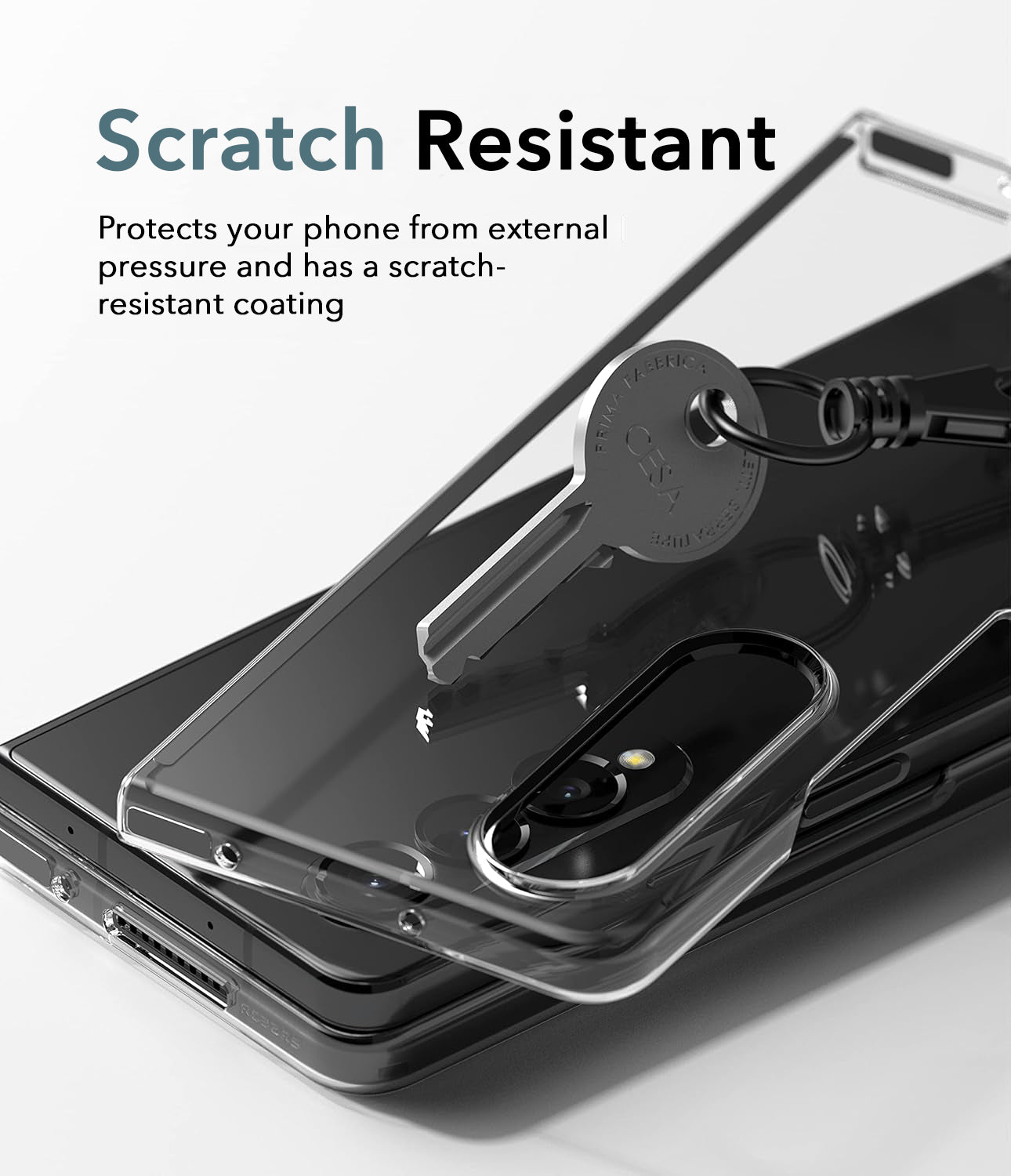 For Samsung Galaxy Z Fold 4 5G Back Cover Case (Hard Anti Yellow Clear Case | Sleek Hard Crystal Clear | Drop & Camera Protection | Shockproof