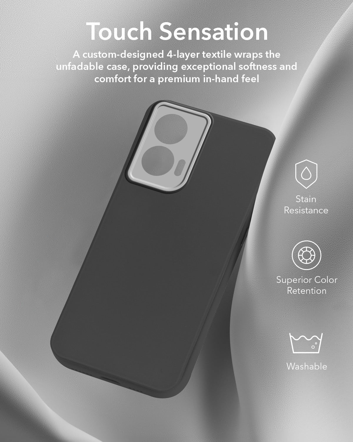 For Motorola Moto Edge 50 Fusion (Dual Color Matte Finish | Full Camera Protection | Sleek and Professional)