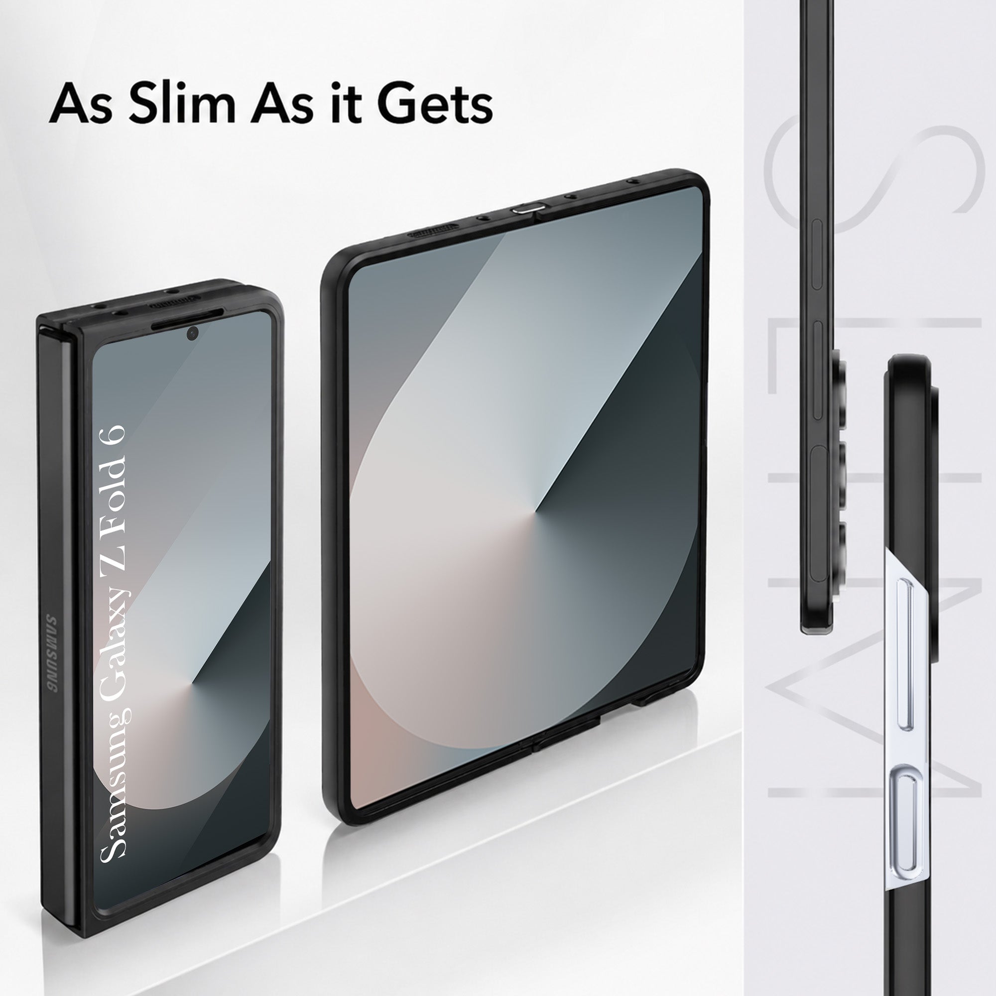 For Samsung Galaxy Z Fold 6 Back Cover Case Leather Finish (MagSafe Wireless Charging Compatible | Inside Microfiber Cloth)