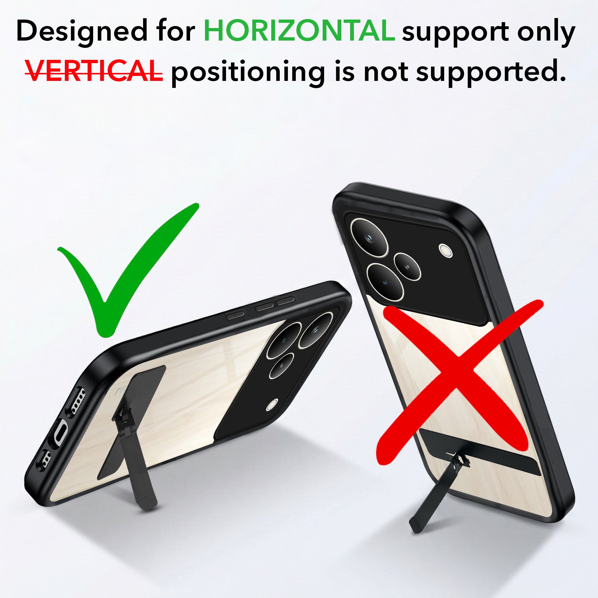 For Realme P4 Pro Back Cover Case (Built-in Stand | Lifetime Anti Yellow | Kickstand Shockproof | Camera Protection | MagSaFe Compatible)