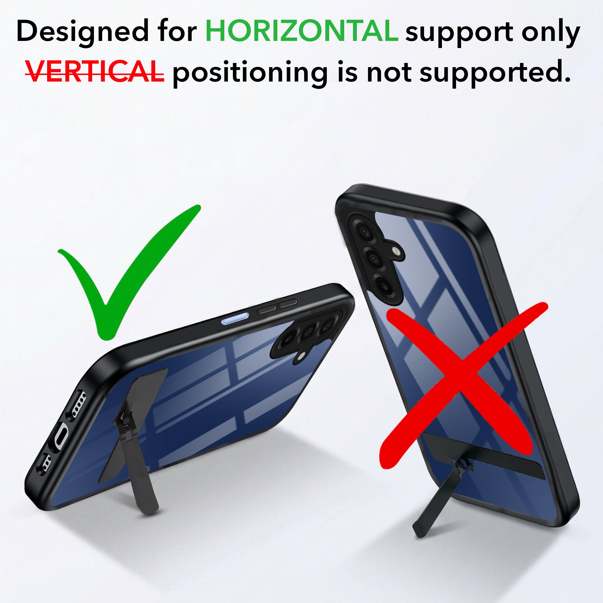 For Samsung Galaxy A17 | Samsung F17 | Samsung M17 5G Back Cover Case (Built-in Stand | Lifetime Anti Yellow | Kickstand Shockproof | Camera Protection | MagSafe Compatible)