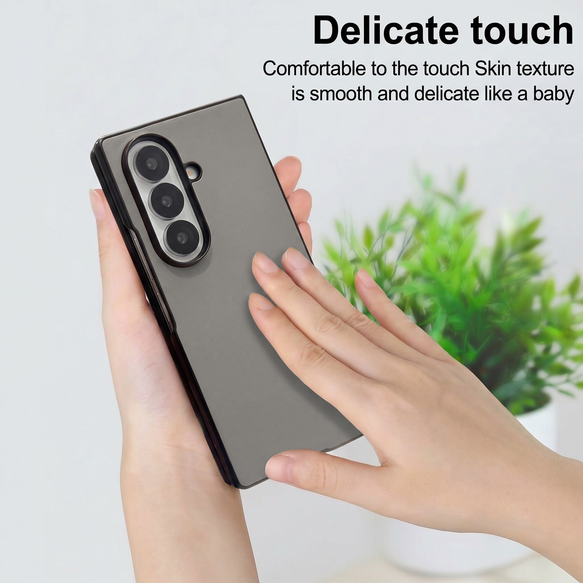 For Samsung Galaxy Z Fold 8 Ultra Premium Cover Case (Soft Leater Touch | Interior Protective Cloth | Slim 360* Protection)
