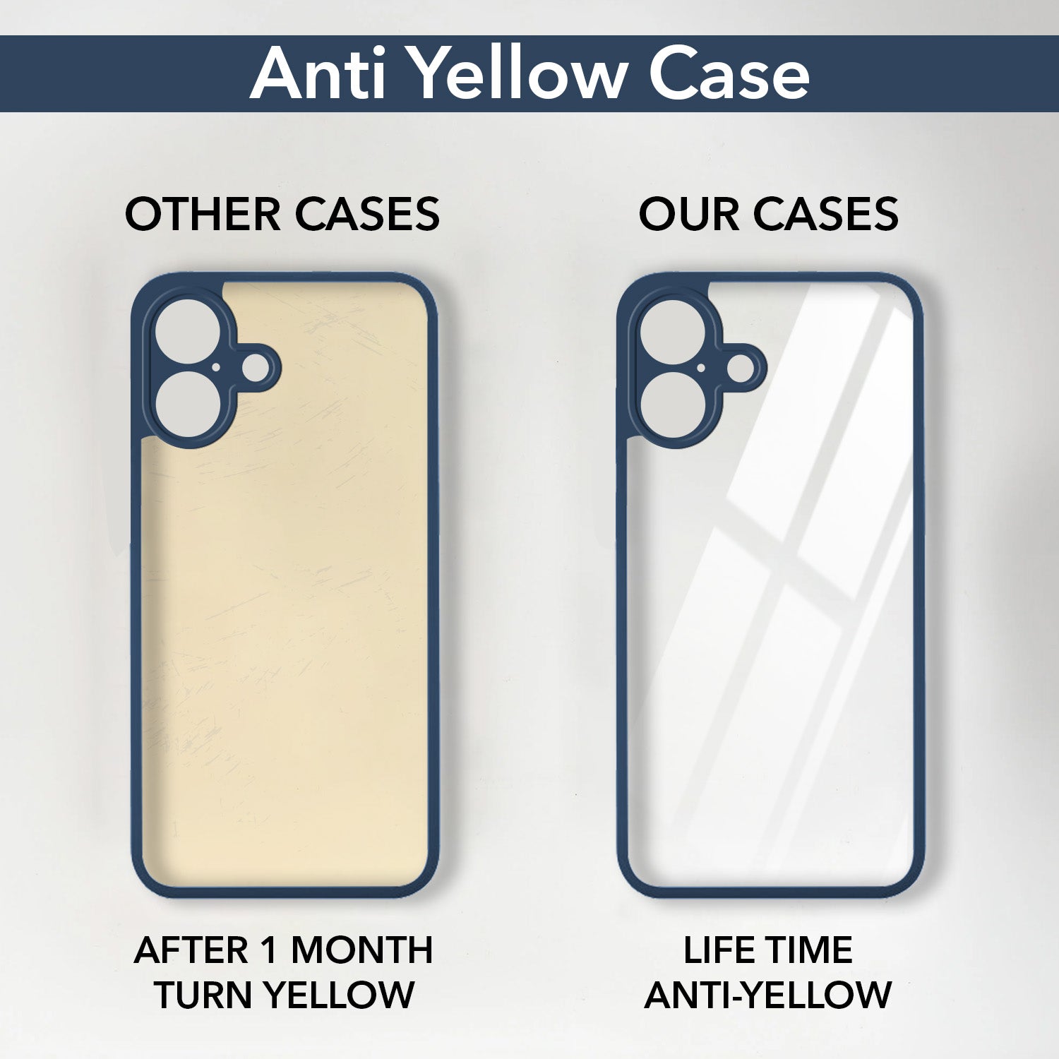 For Apple iPhone 17 Back Cover Case Ultra-Hybrid (Lifetime Anti Yellow | Anti Scratch | Crystal Clear Shockproof)