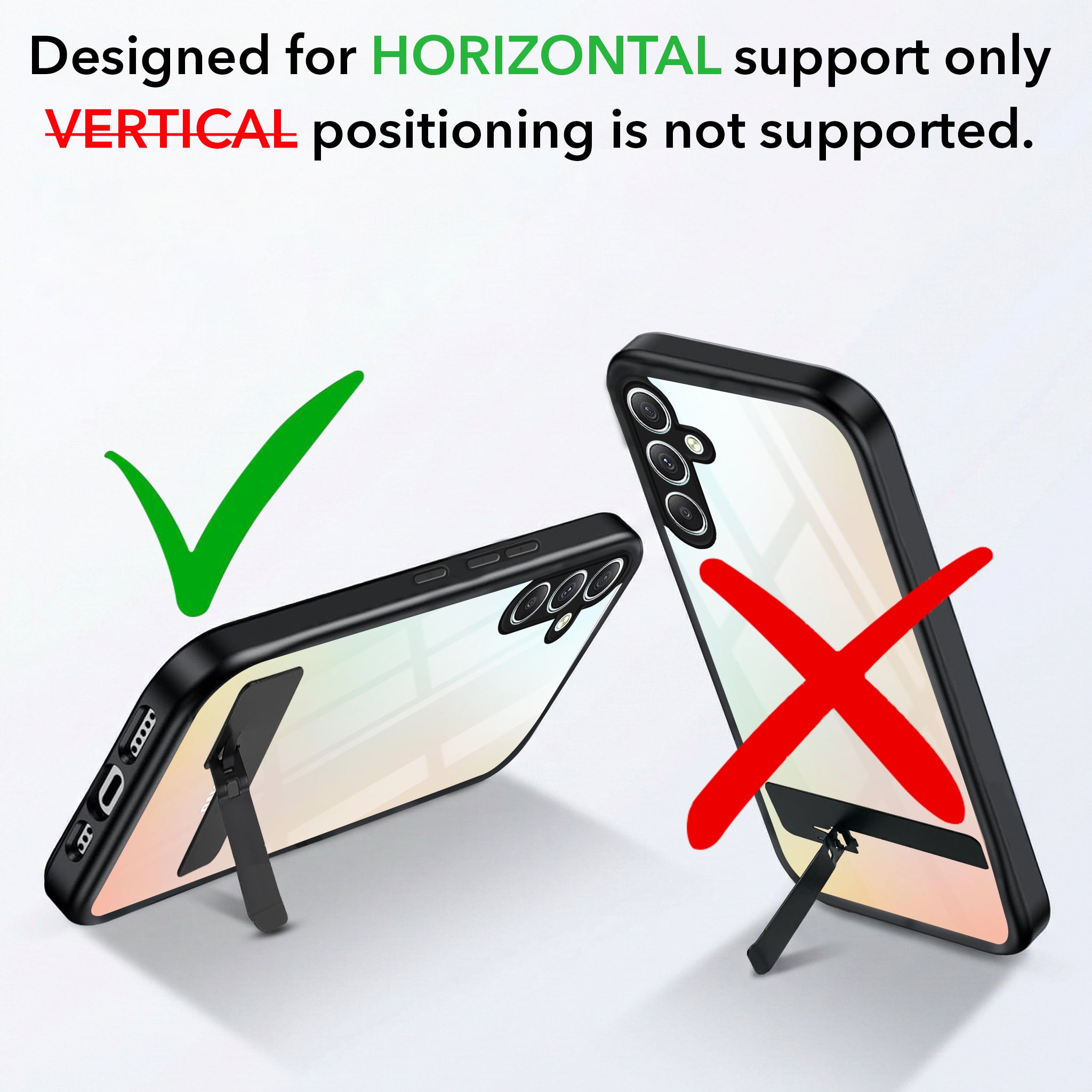 For Samsung Galaxy A34 5G Back Cover Case (Built-in Stand | Lifetime Anti Yellow | Kickstand Shockproof | Camera Protection | MagSafe Compatible)
