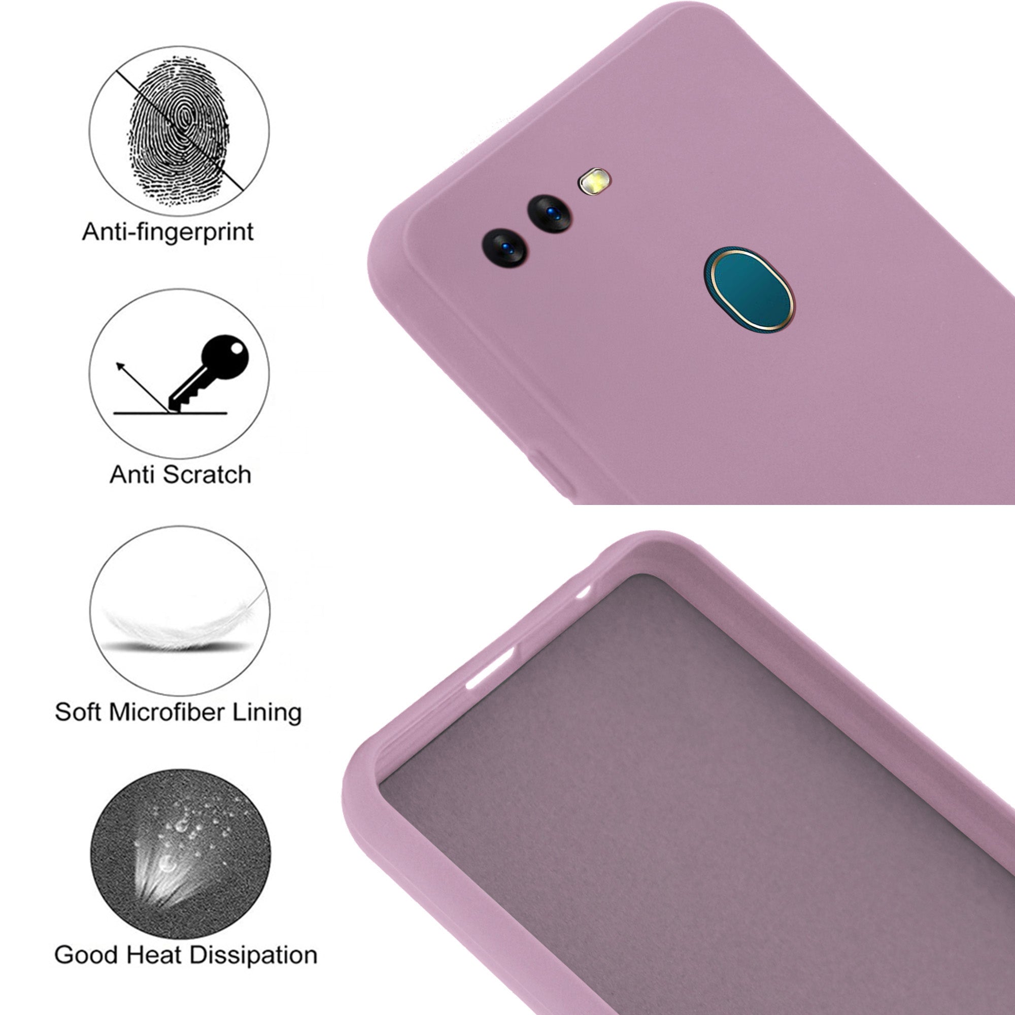 For Oppo A12 Back Cover Case (Inside Fiber Cloth | Smooth Matte Finish | Elegant Look)