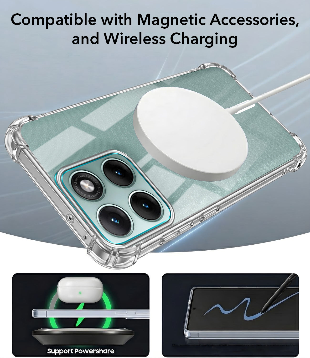 For Motorola Moto Edge 70 Fusion Back Cover Shockproof Crystal-Clear (Magsafe Wireless Support | Drop & Camera Protection | Hard Polycarbonate)