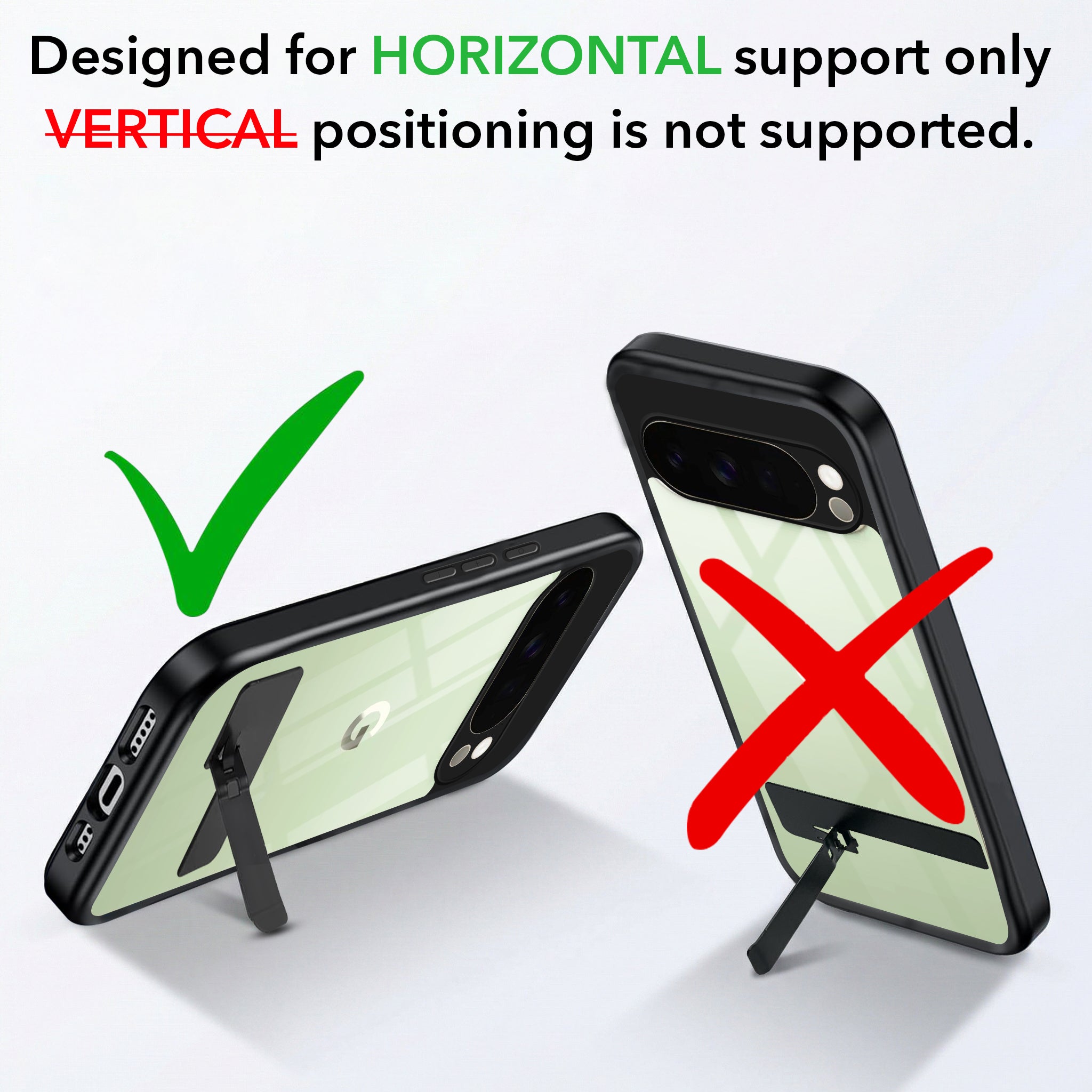 For Google Pixel 10 Pro XL Back Cover Case (Built-in Stand | Lifetime Anti Yellow | Kickstand Shockproof | Camera Protection | MagSafe Compatible)