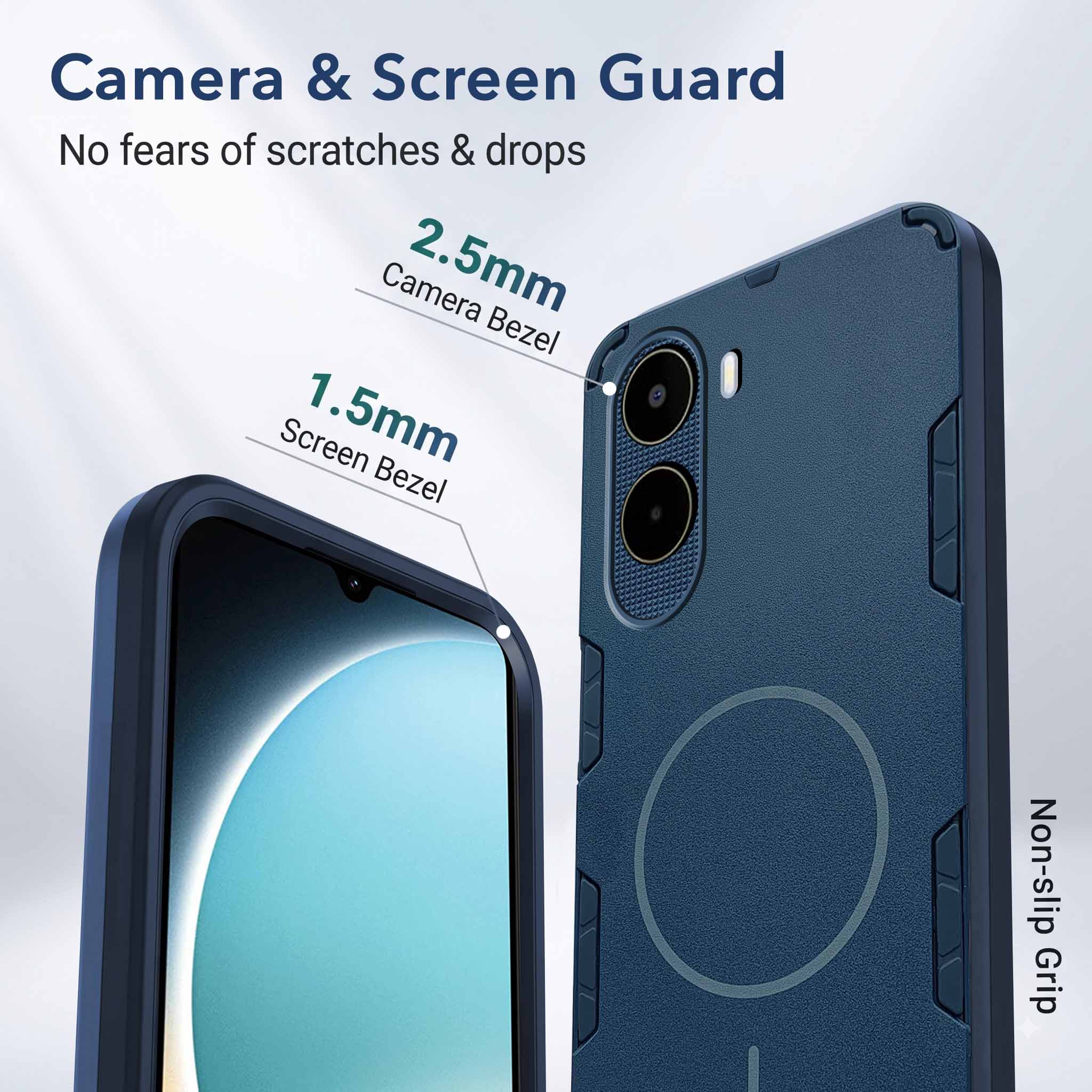 For Poco C81 Back Cover Case (Slim Hybrid Armor | Shockproof Camera Protection | Rugged Dual Layer)